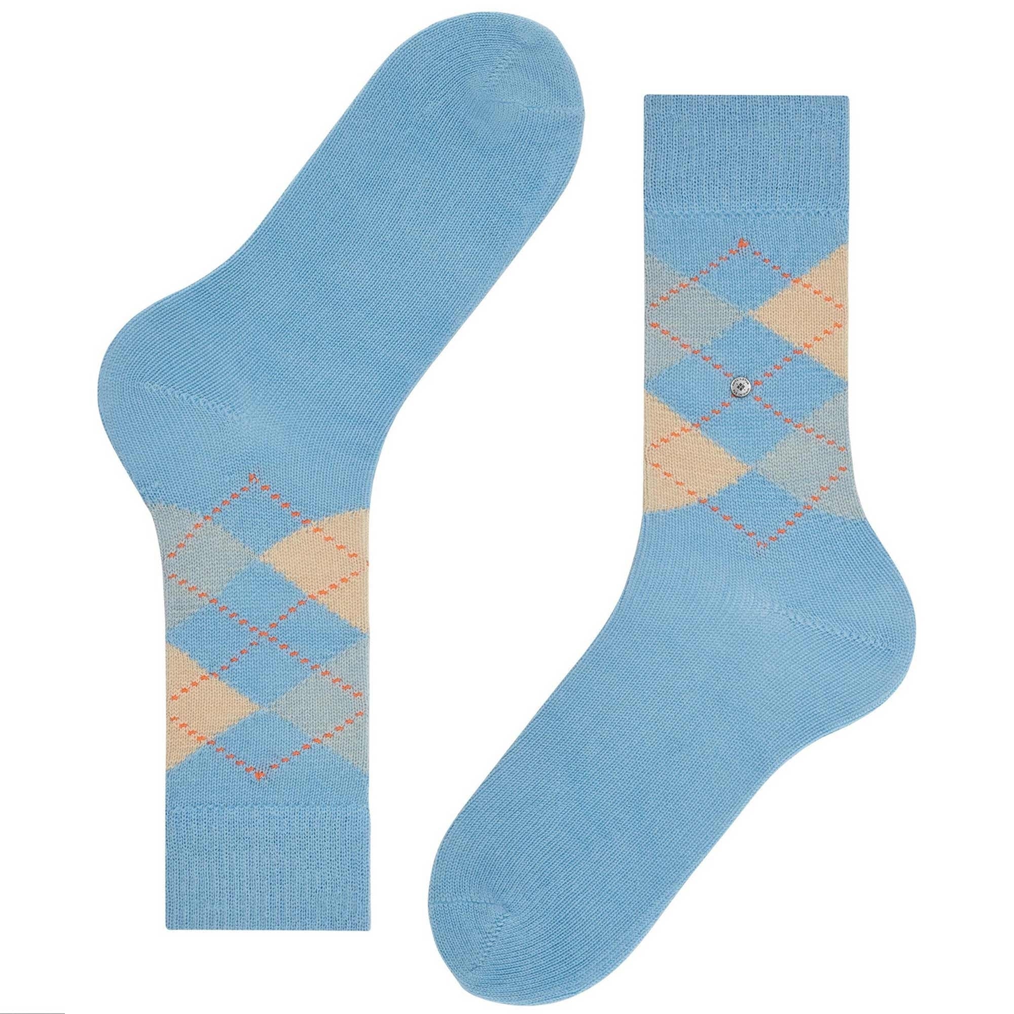 Burlington Socks Preston Men Socks - Sky Blue