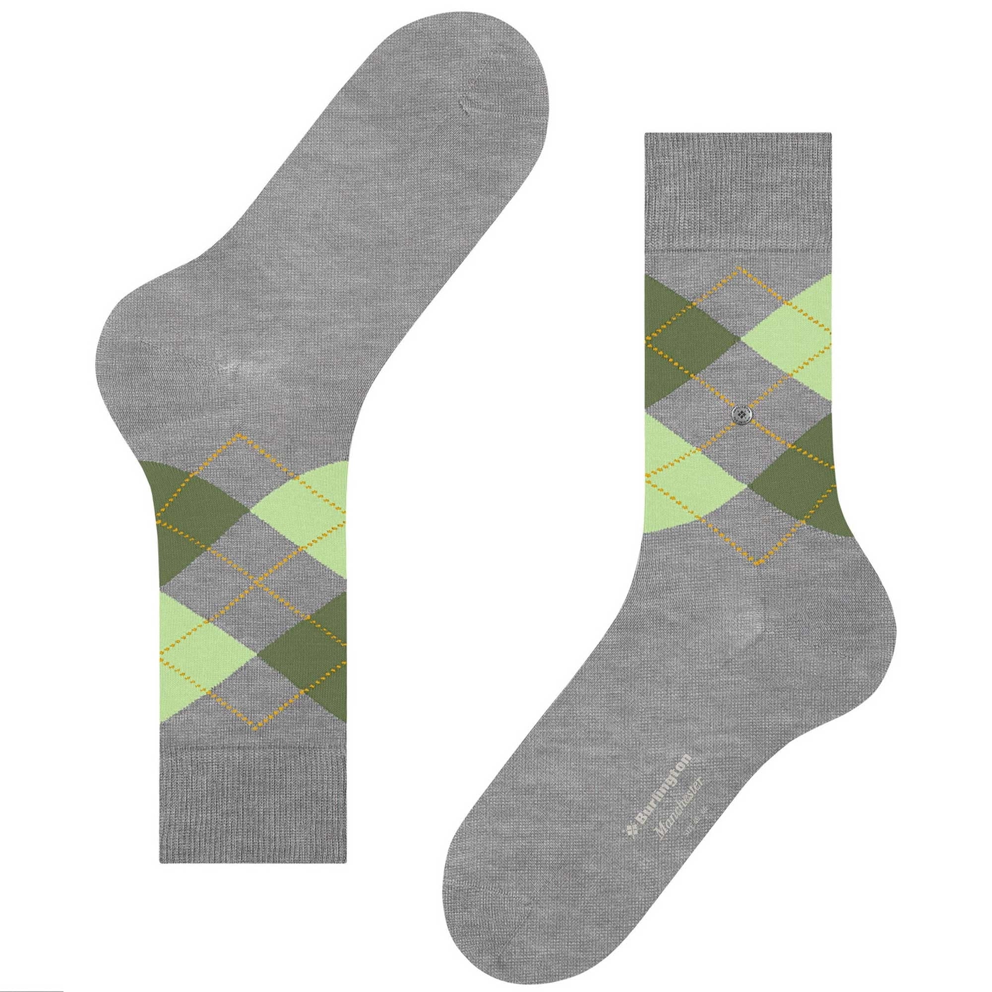 Manchester Socks - Grey and Green