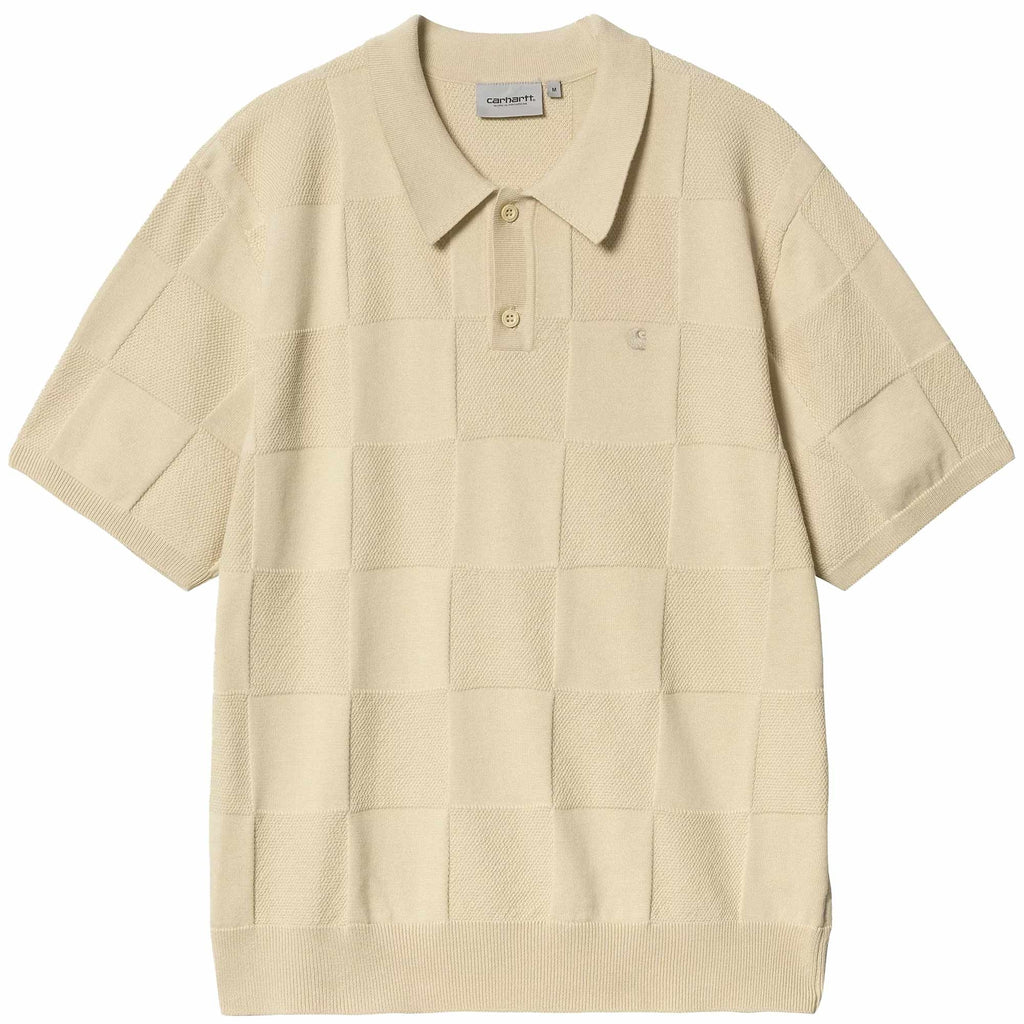 Knitted Checker Polo - Fleur De Sel