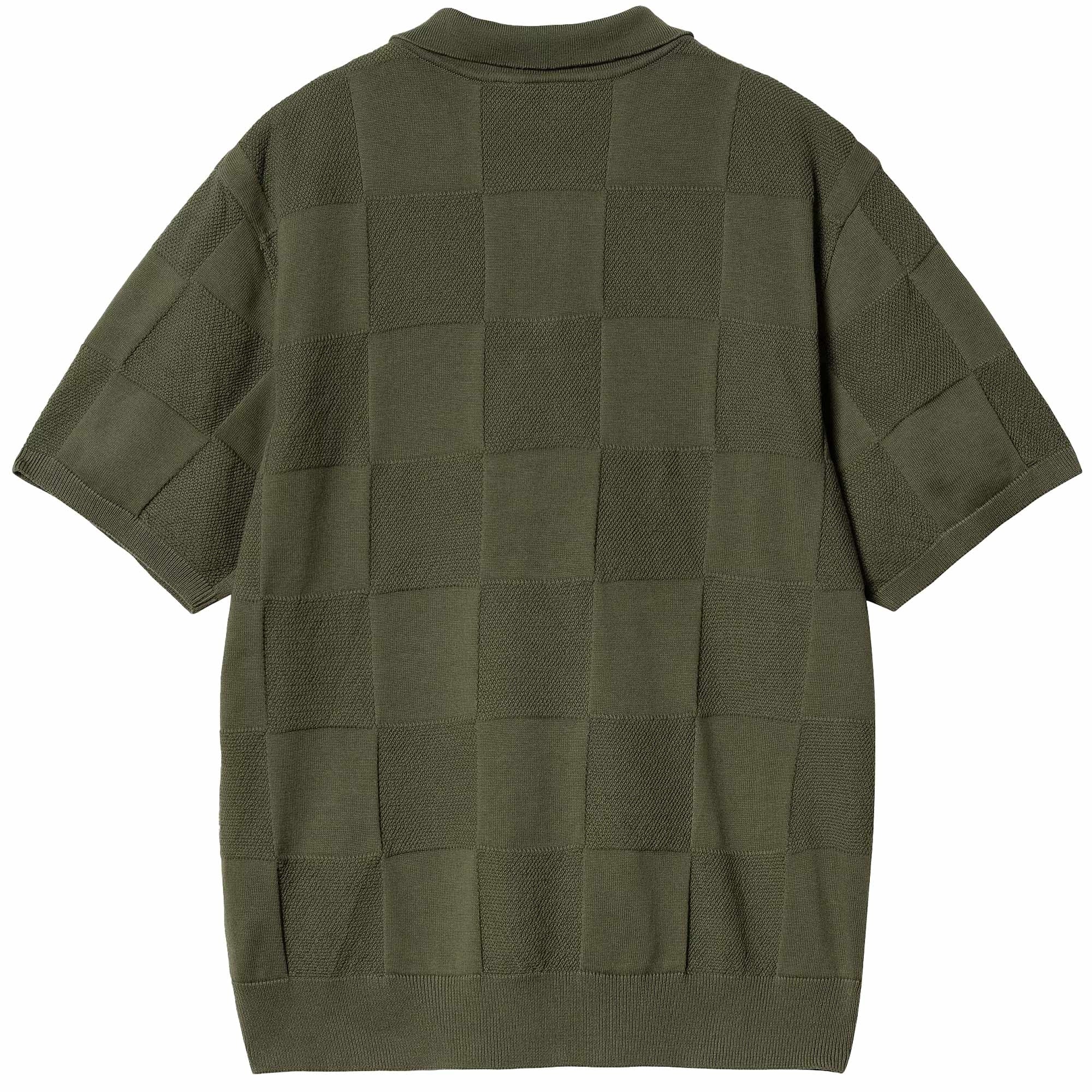 Carhartt WIP Knitted Checker Polo - Dollar Green