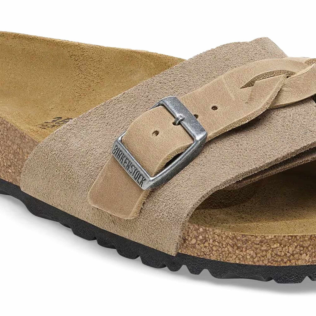Birkenstock Womens Oita Braided Suede Leather - Taupe