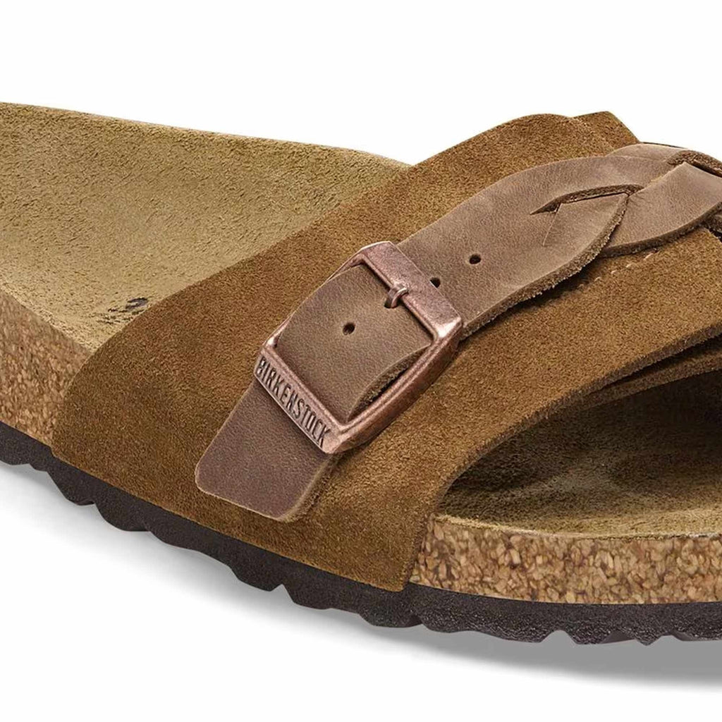 Birkenstock Womens Oita Braided Suede Leather - Mink