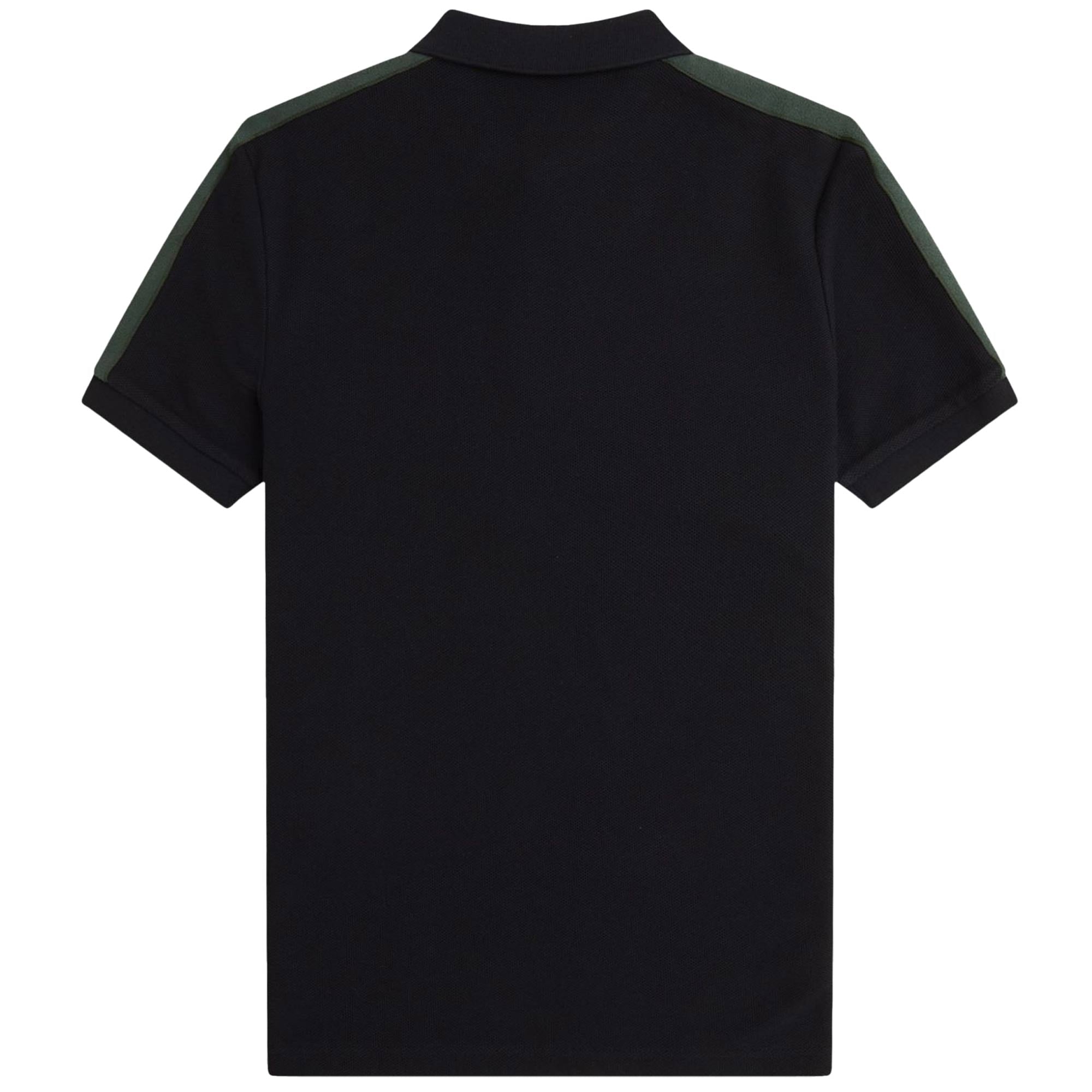 Towelling Tape Polo Shirt - Black
