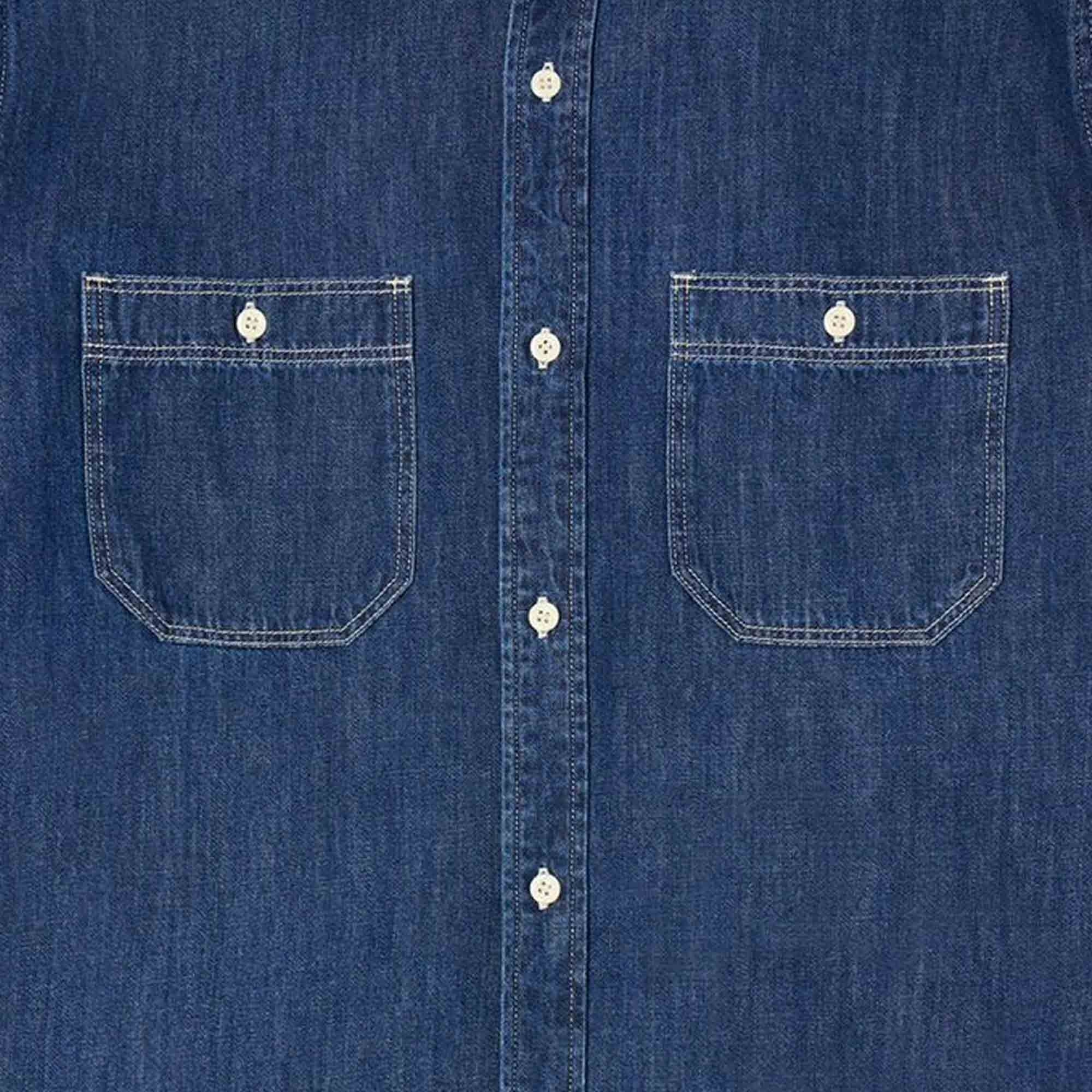 Denim Work Shirt - Dark Blue Used