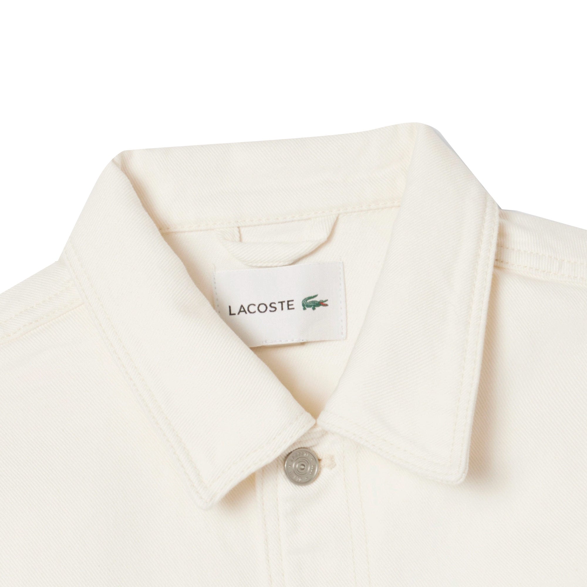 Heavy Cotton Denim Chore Jacket - Flour White