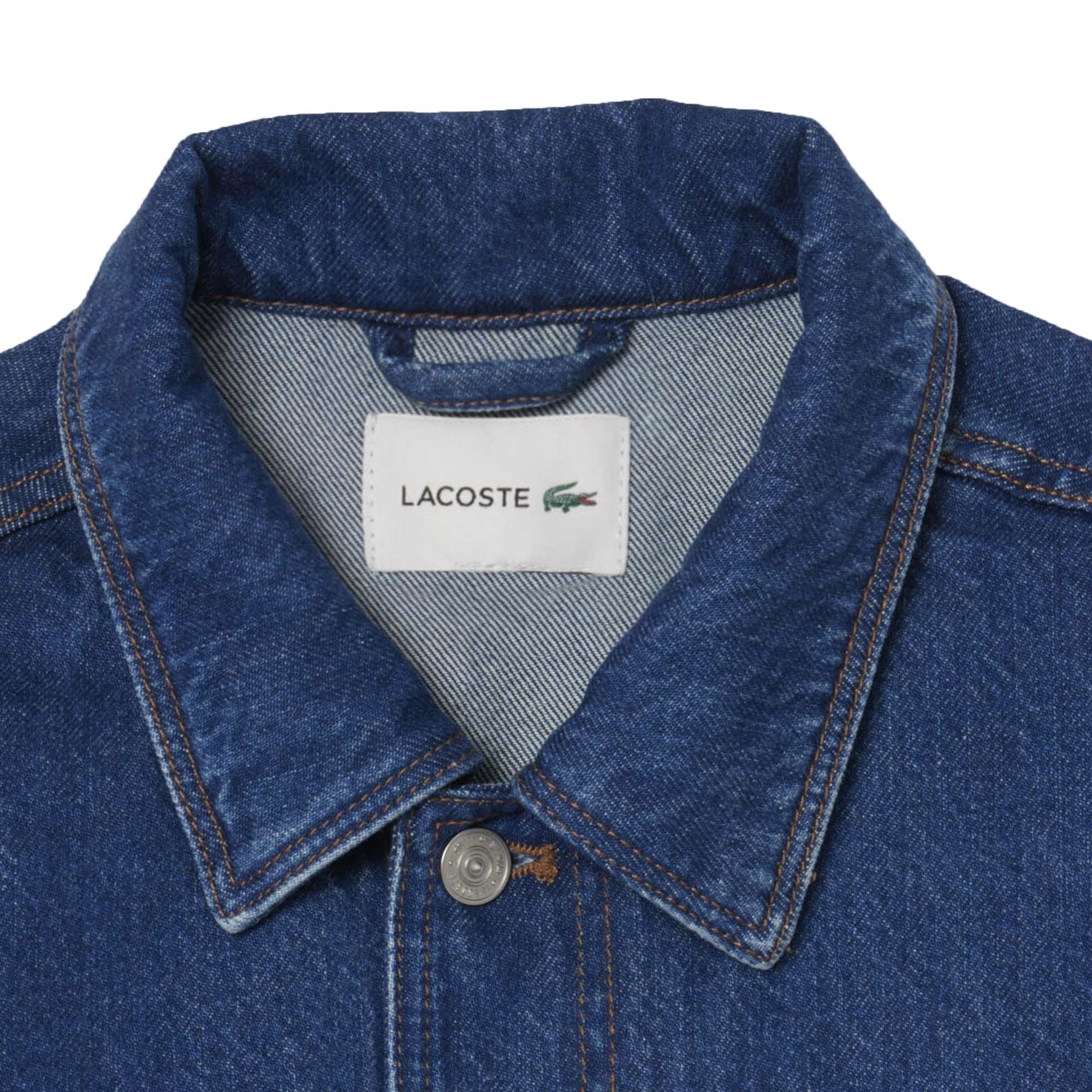 Lacoste Heavy Cotton Denim Chore Jacket - Blue
