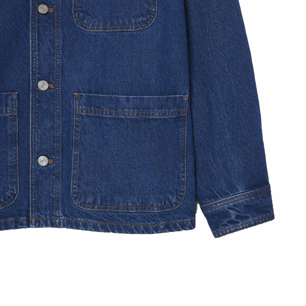 Lacoste Heavy Cotton Denim Chore Jacket - Blue