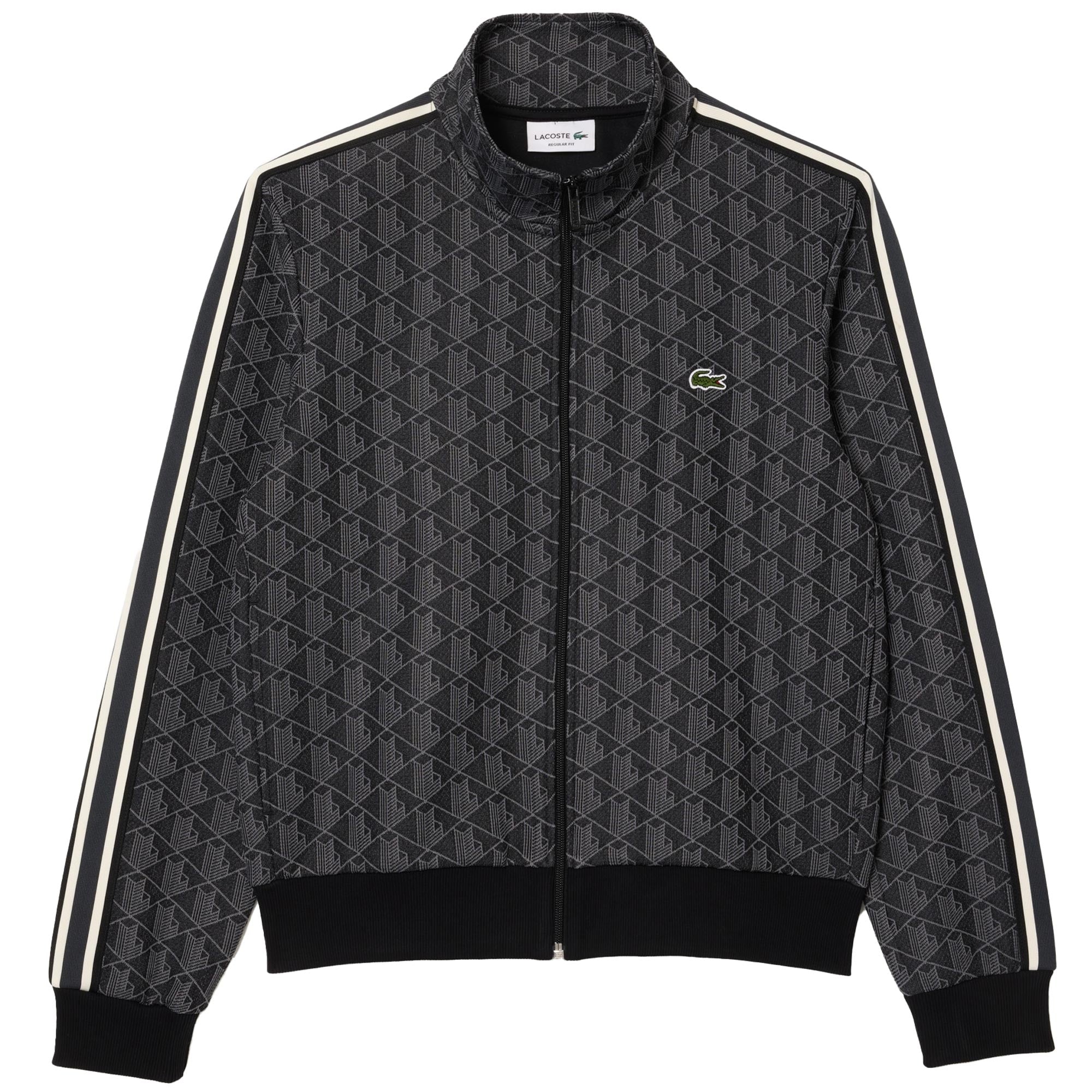 Lacoste Paris Jacquard Track Jacket - Black