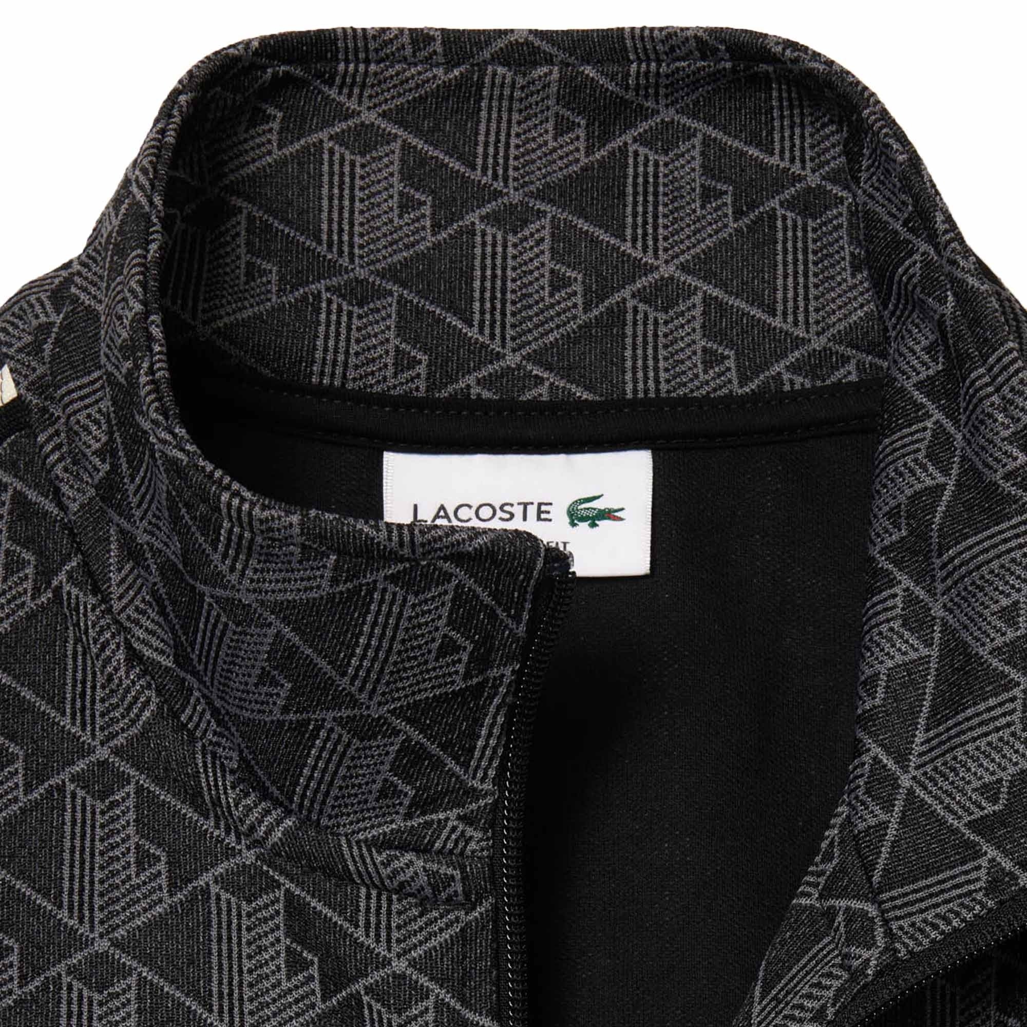 Lacoste Paris Jacquard Track Jacket - Black