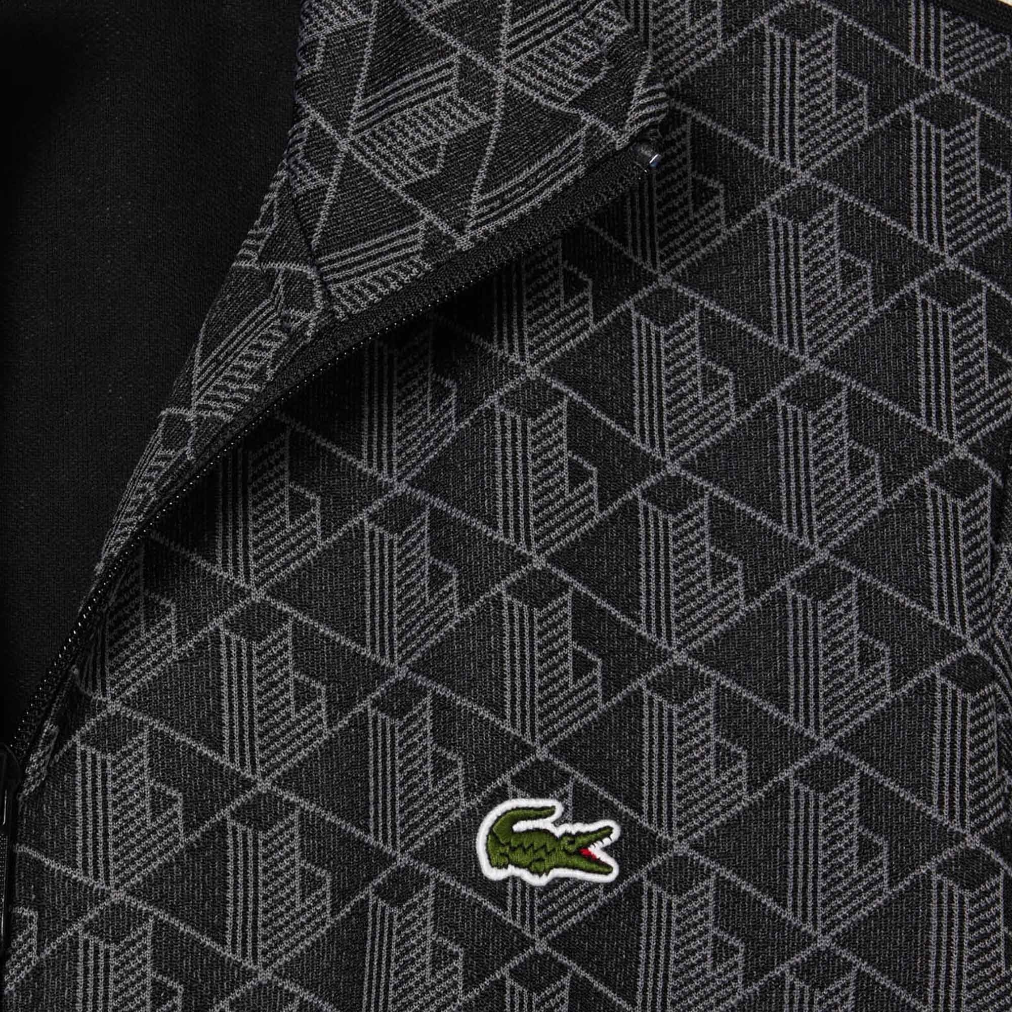 Lacoste Paris Jacquard Track Jacket - Black