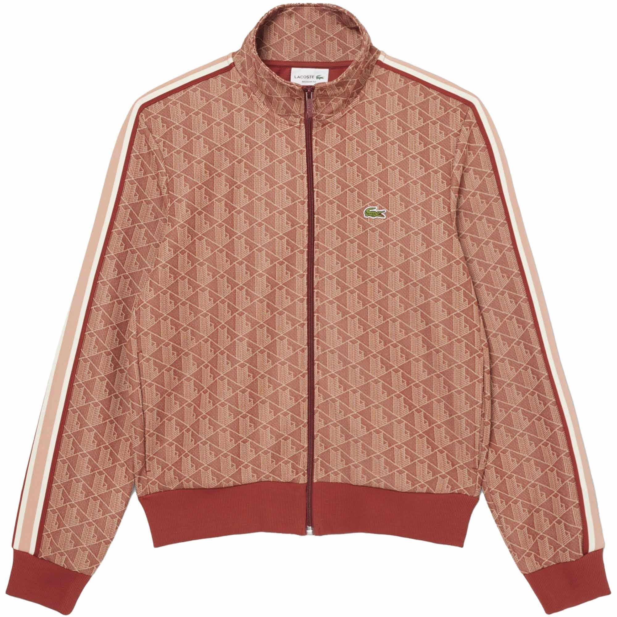 Lacoste Paris Jacquard Track Jacket - Brown