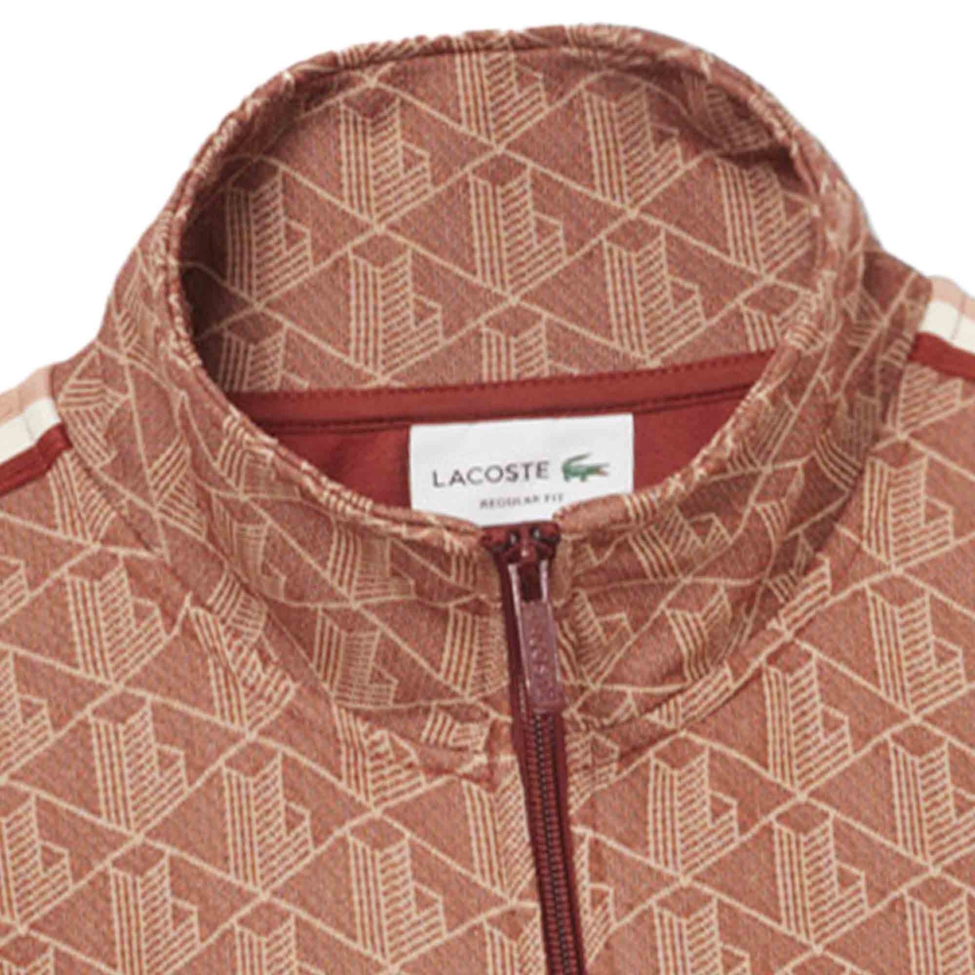 Lacoste Paris Jacquard Track Jacket - Brown