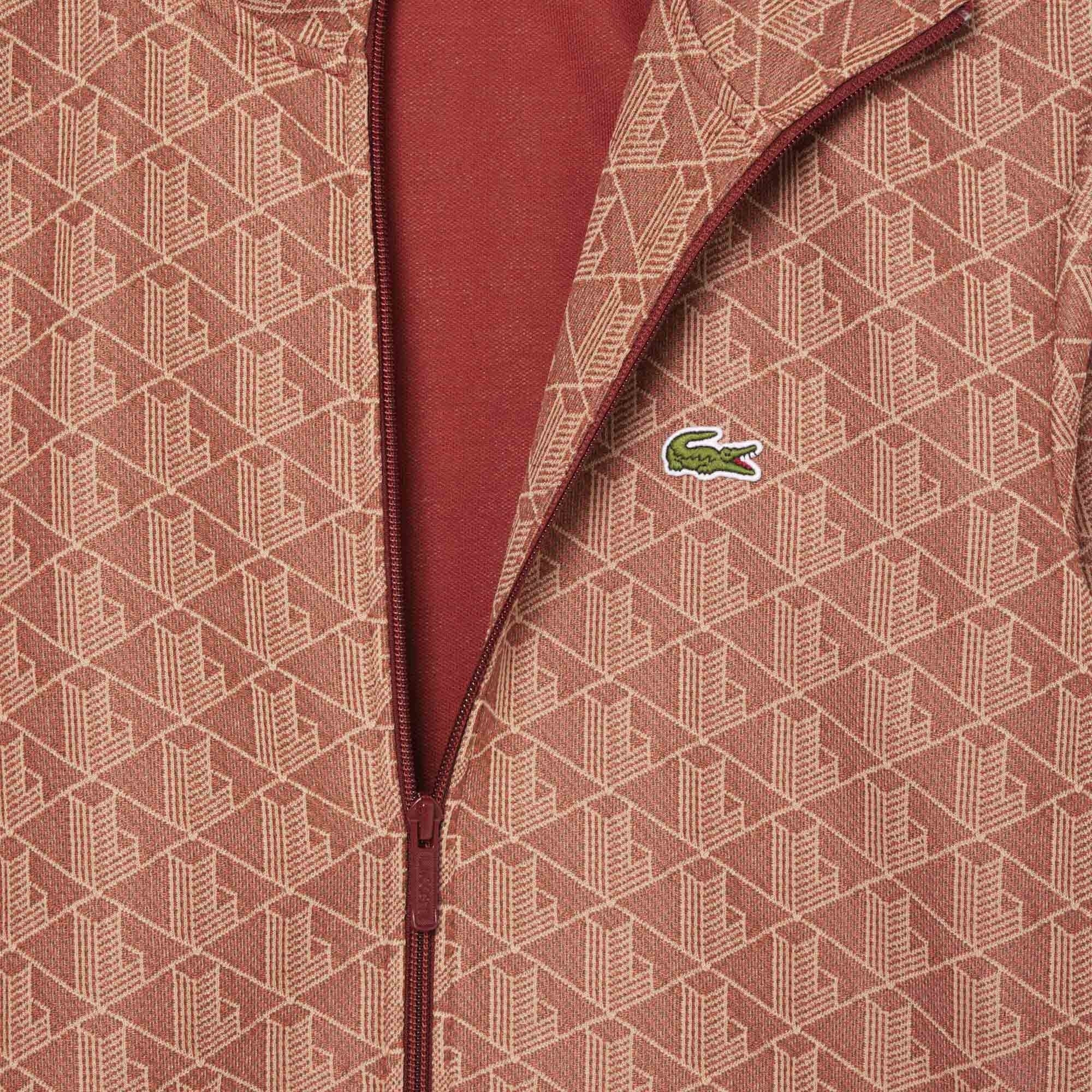 Lacoste Paris Jacquard Track Jacket - Brown
