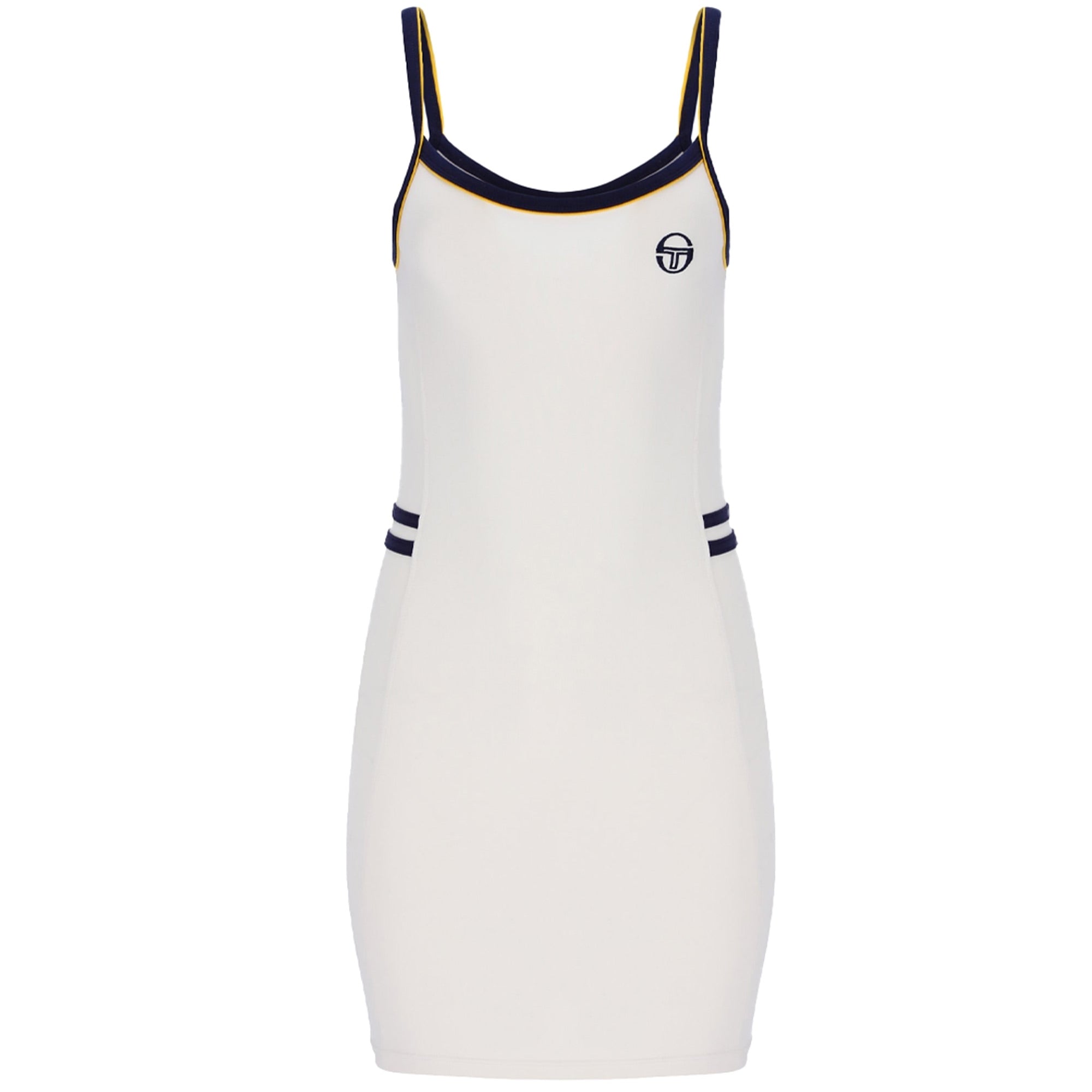 Sergio Tacchini Vinci Retro 80s Tennis Mini Dress - Gardenia