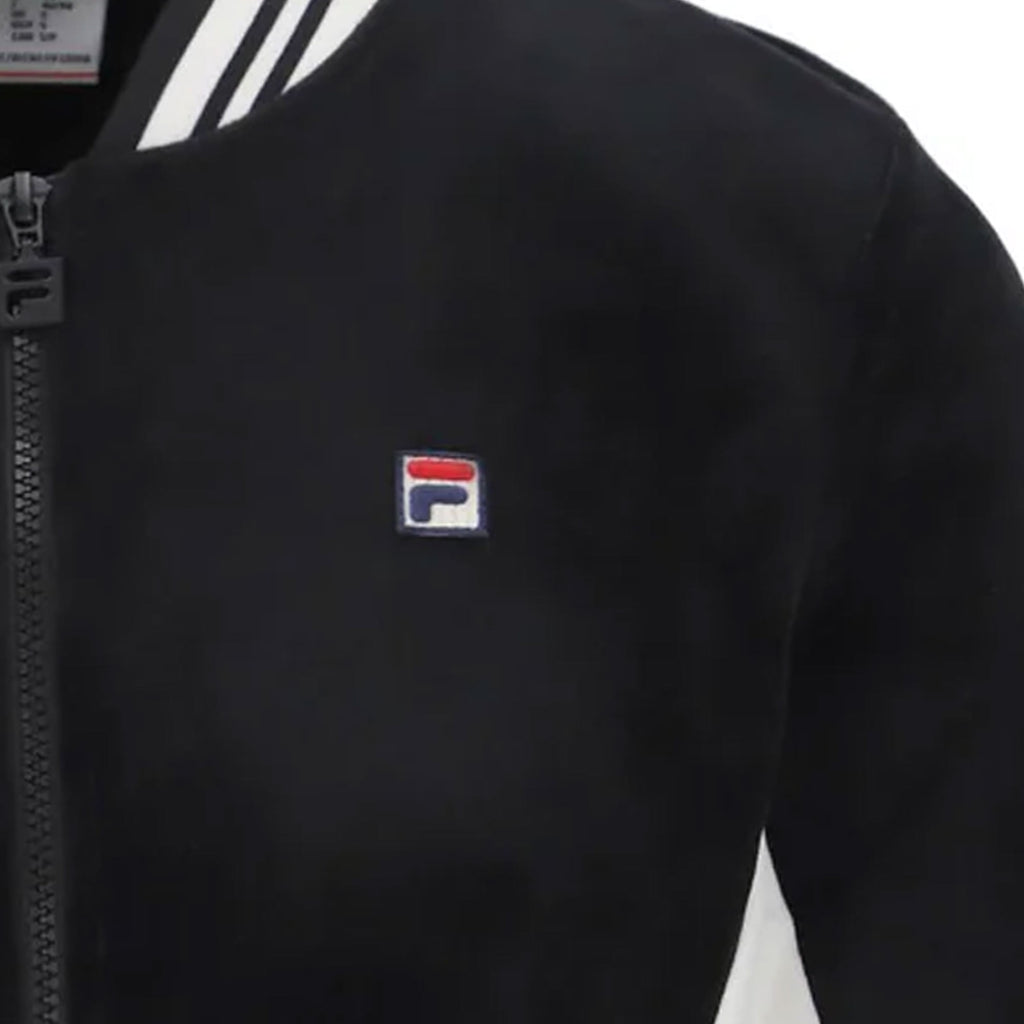 Fila Vintage Women's Jenesis Baseball Zip Up Track Top - Black