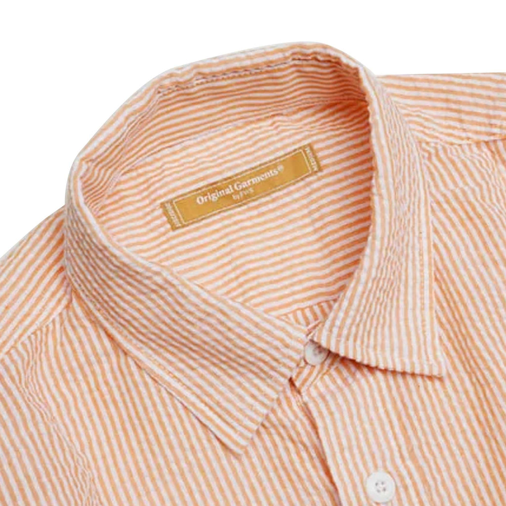 OG Stripe Seersucker Shirt - Orange