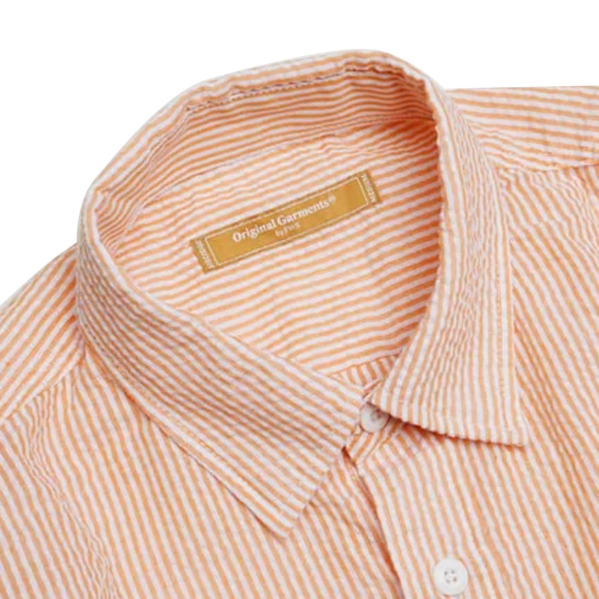 OG Stripe Seersucker Shirt - Orange