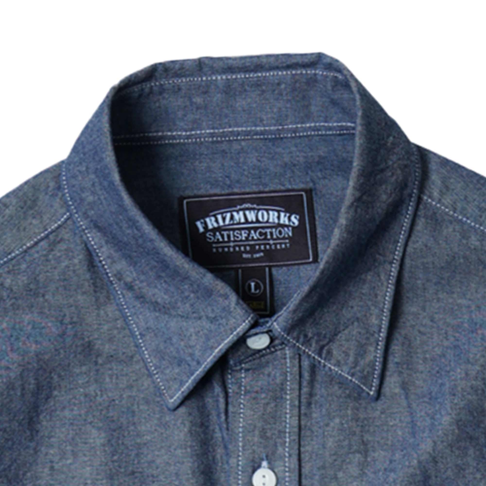 Cigarette Pocket Chambray Shirt - Indigo
