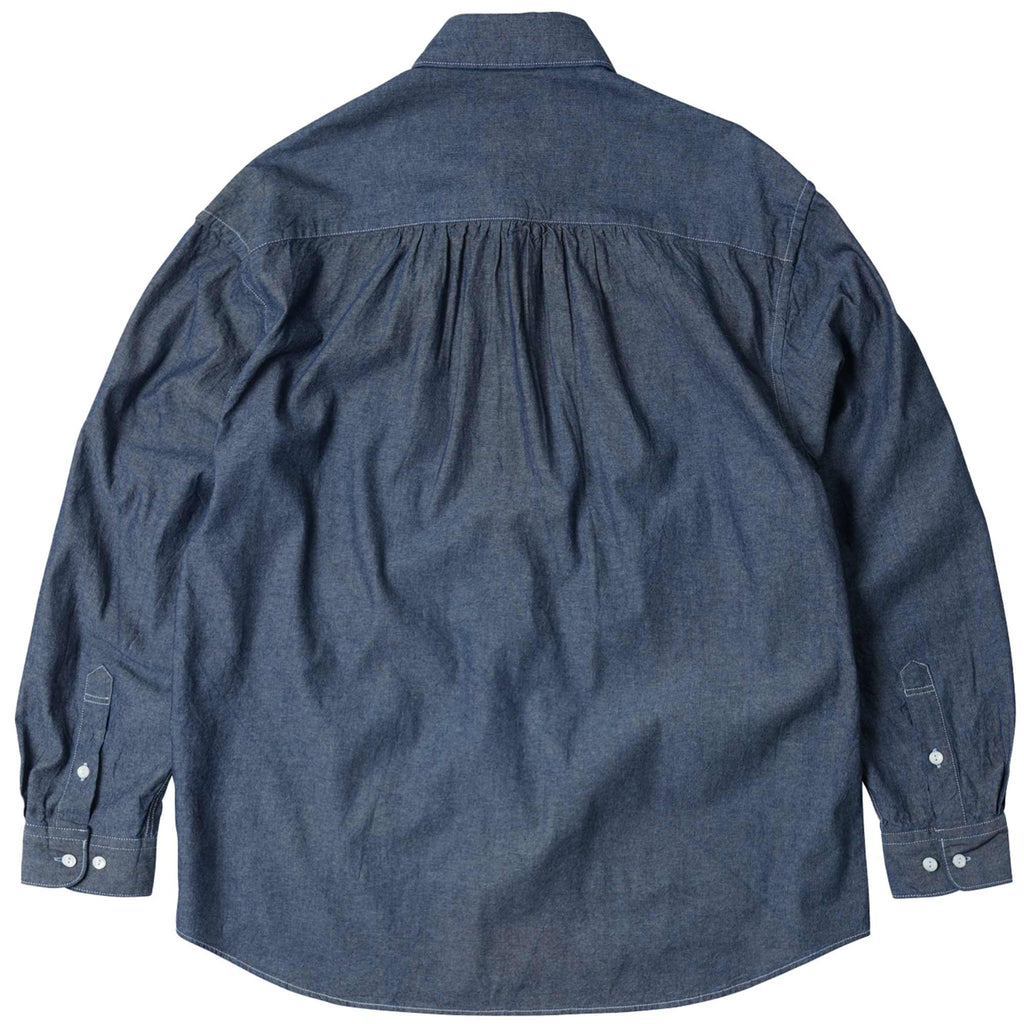 Cigarette Pocket Chambray Shirt - Indigo
