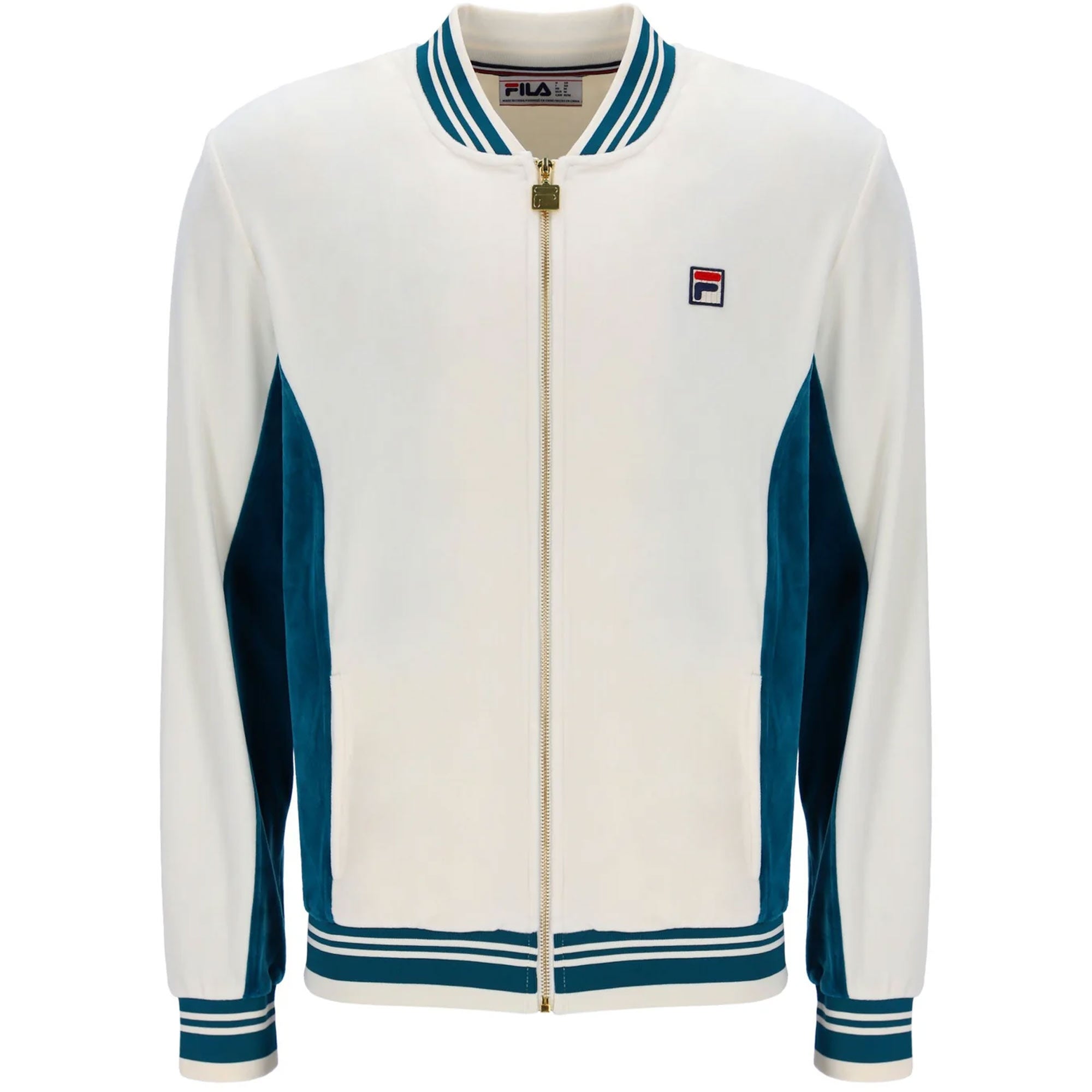 Fila Vintage Miguel Velour Archive Track Jacket - Gardenia