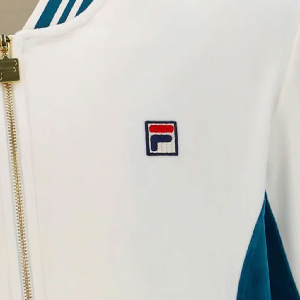 Fila Vintage Miguel Velour Archive Track Jacket - Gardenia