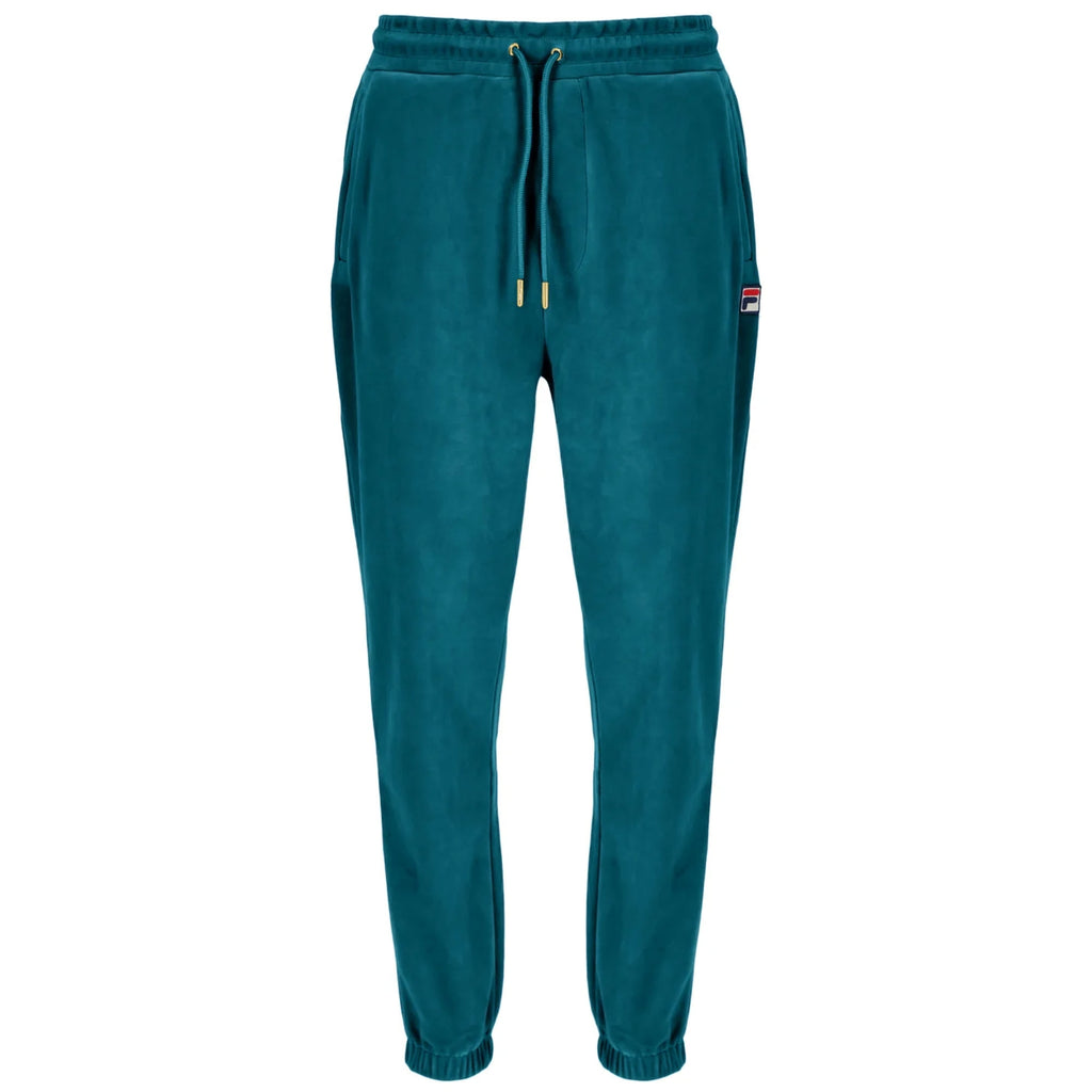 Fila Vintage Eddie Velour Track Pants - Deep Lagoon