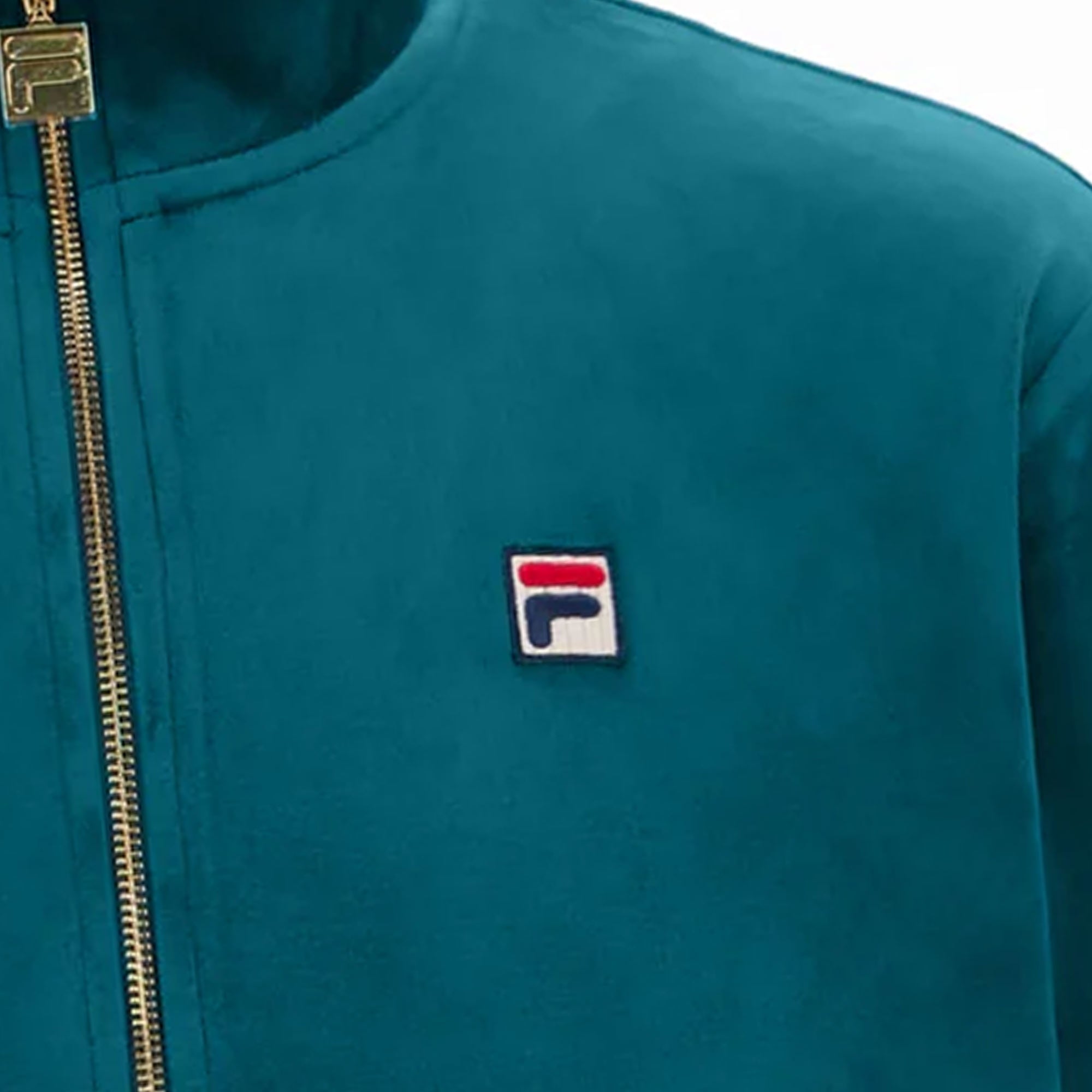 Irving Velour Track Jacket - Deep Lagoon