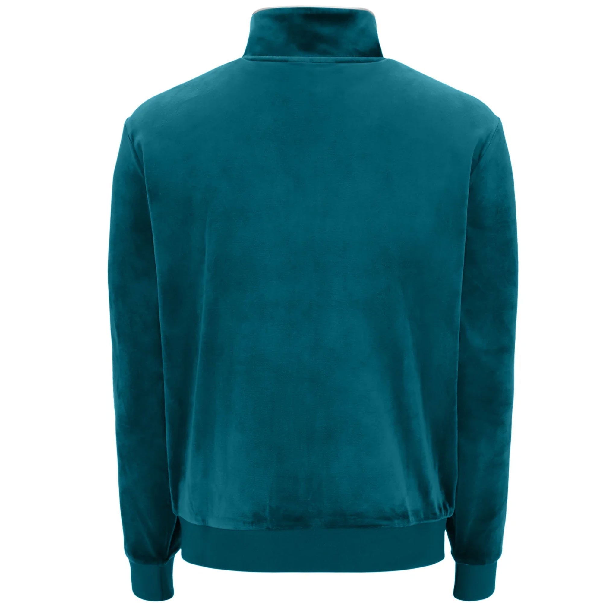 Irving Velour Track Jacket - Deep Lagoon