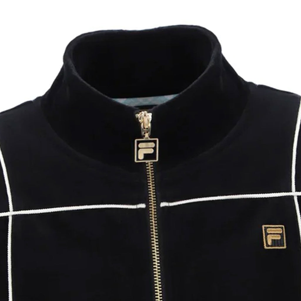 Fila Vintage Nichols Velour Track Top - Black