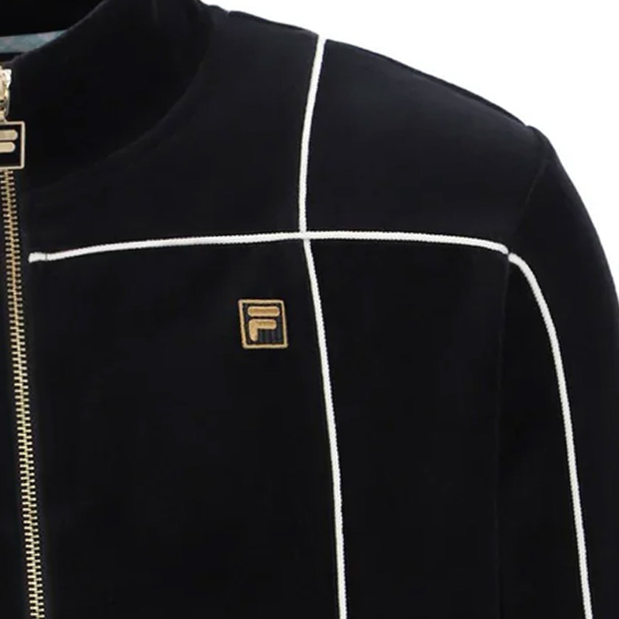 Fila Vintage Nichols Velour Track Top - Black