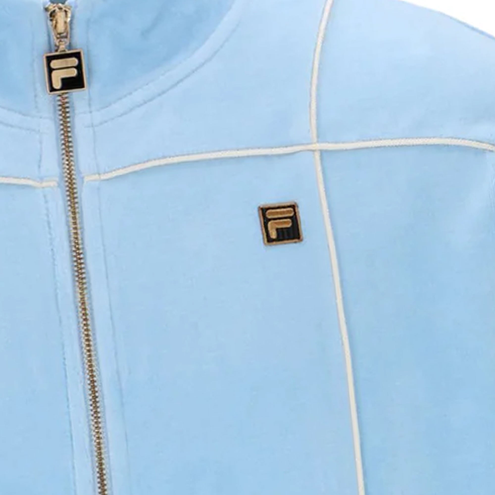 Fila Vintage Nichols Velour Track Top - Summer Blue