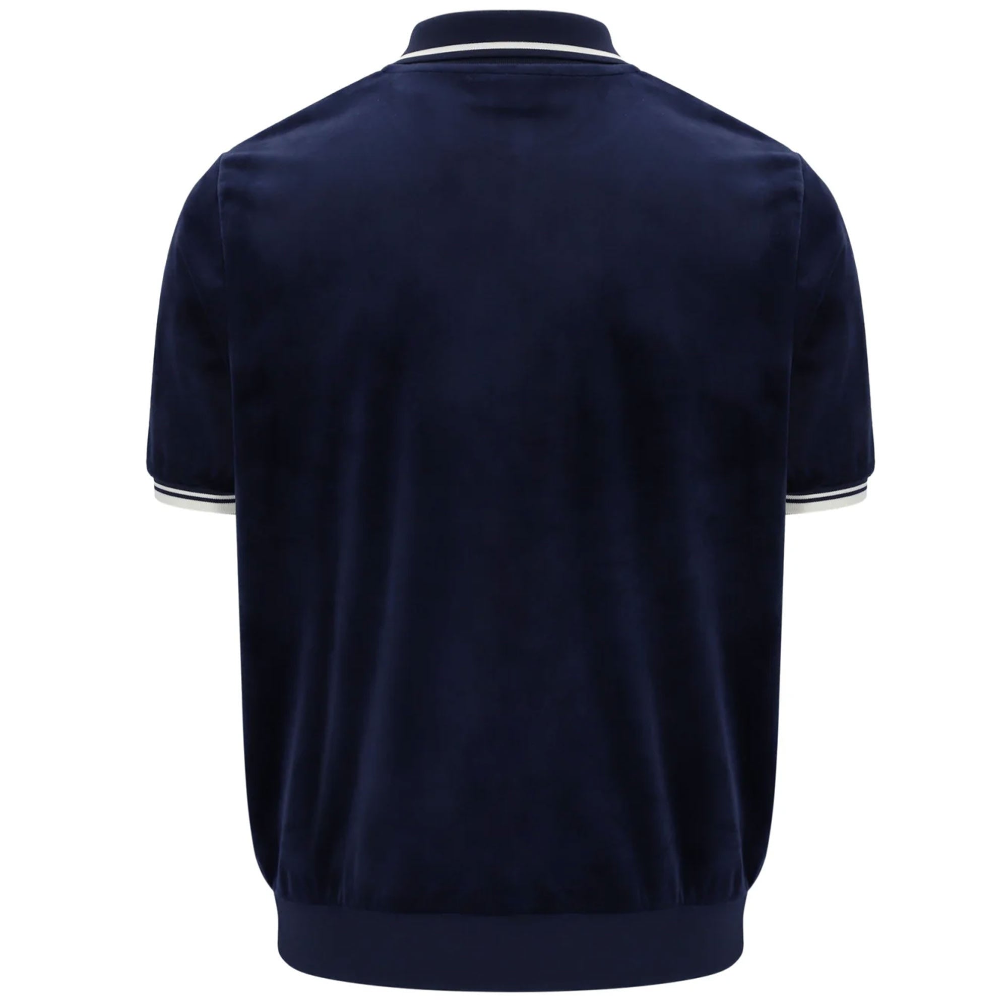 Fila Vintage Terry Velour Polo - Fila Navy
