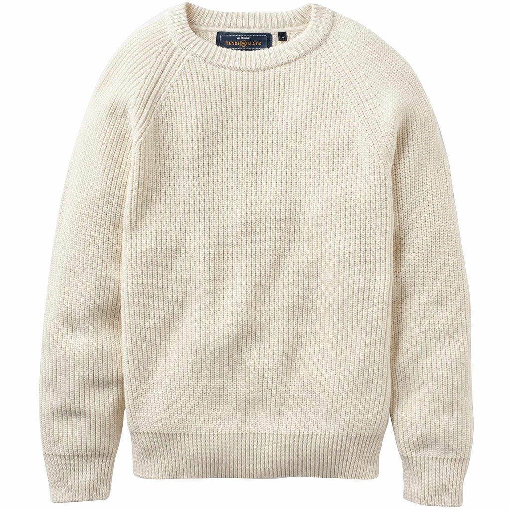 Henri Lloyd Golant Ribbed Crew - Ecru