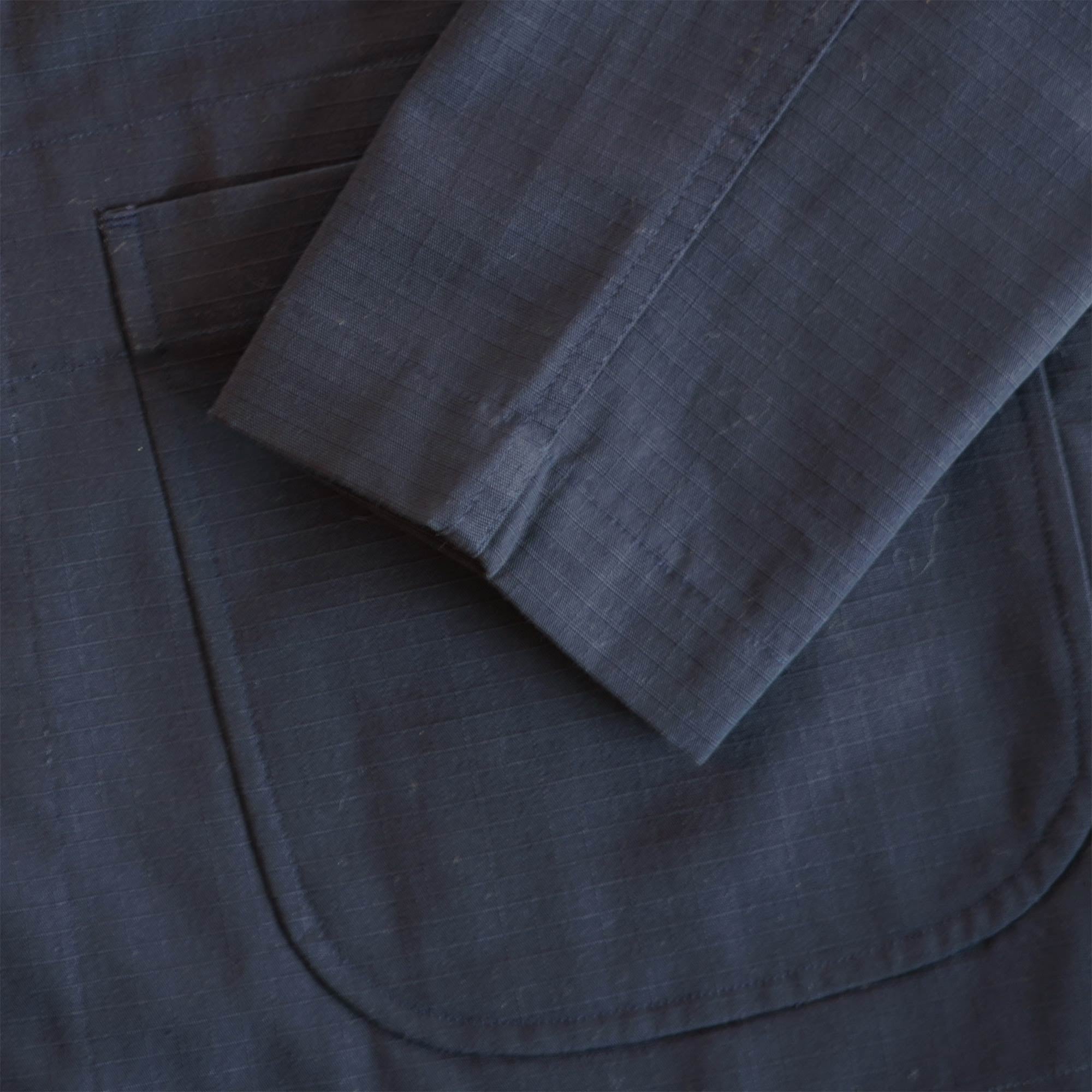 Real Hoxton Ripstop Engineer Jacket - Navy