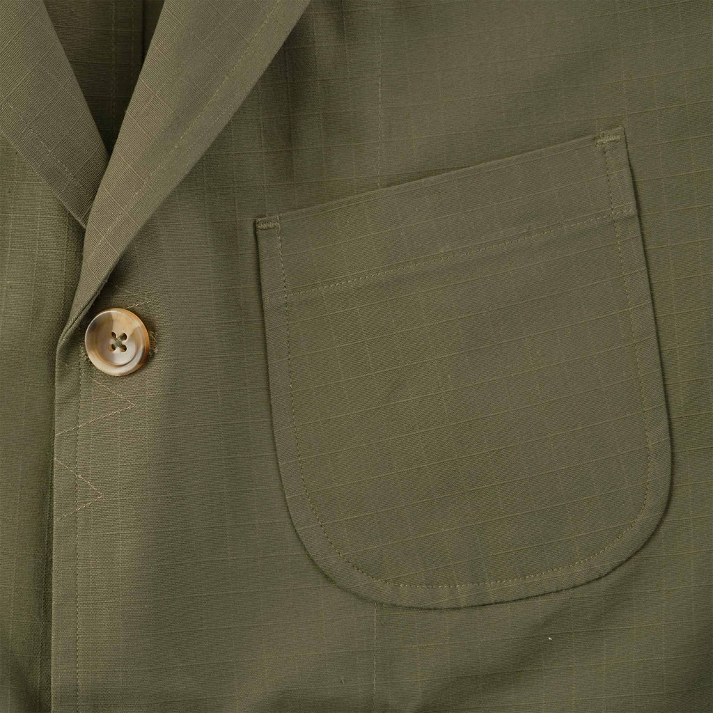 Ripstop Engineer Jacket - Khaki Green