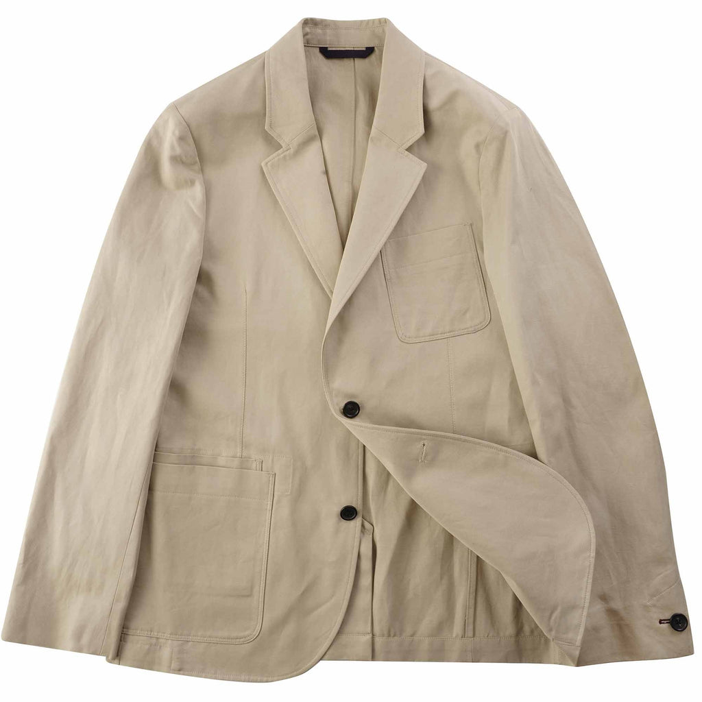 Paul Smith Cotton-Linen Twill Patch-Pocket Blazer - Beige