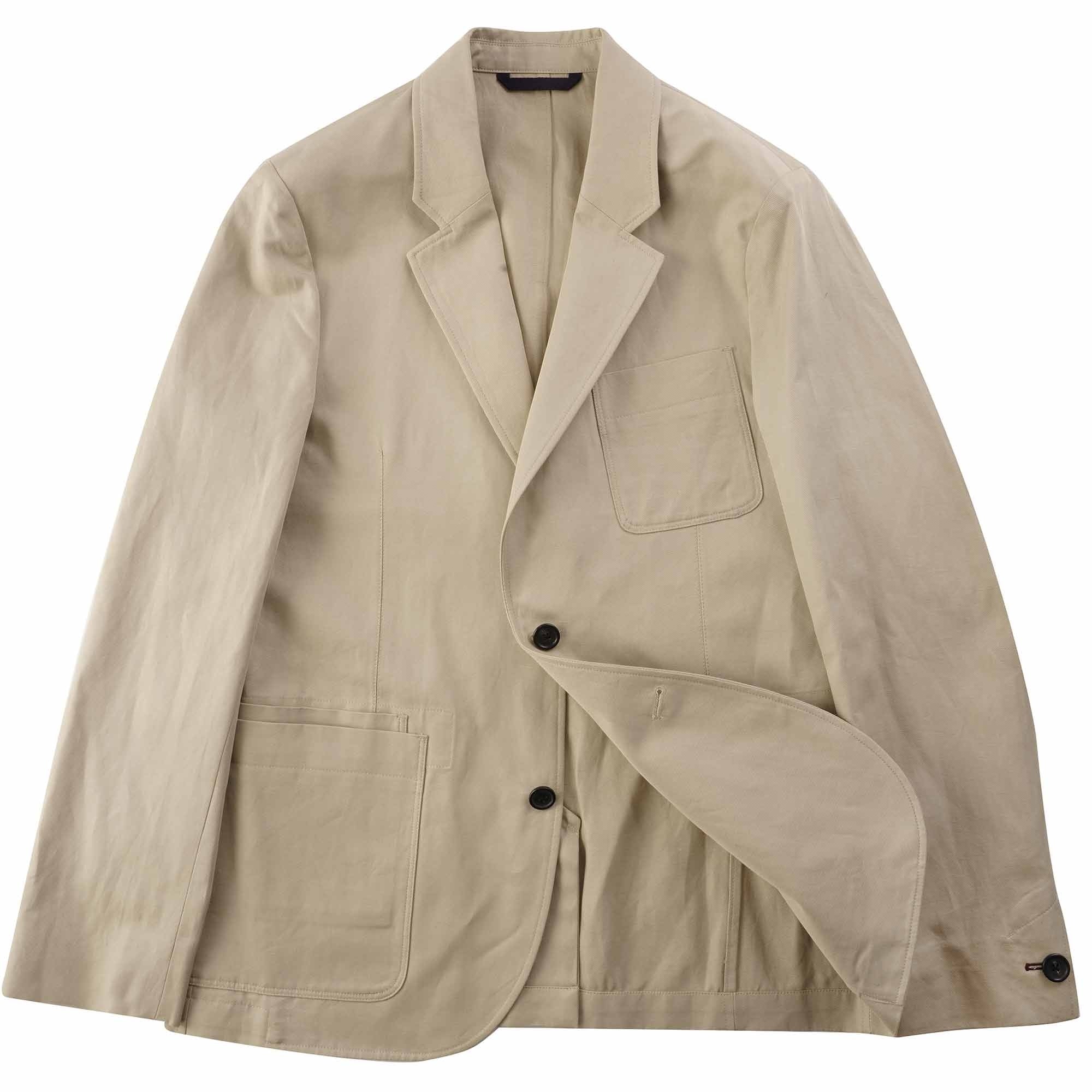 Paul Smith Cotton-Linen Twill Patch-Pocket Blazer - Beige