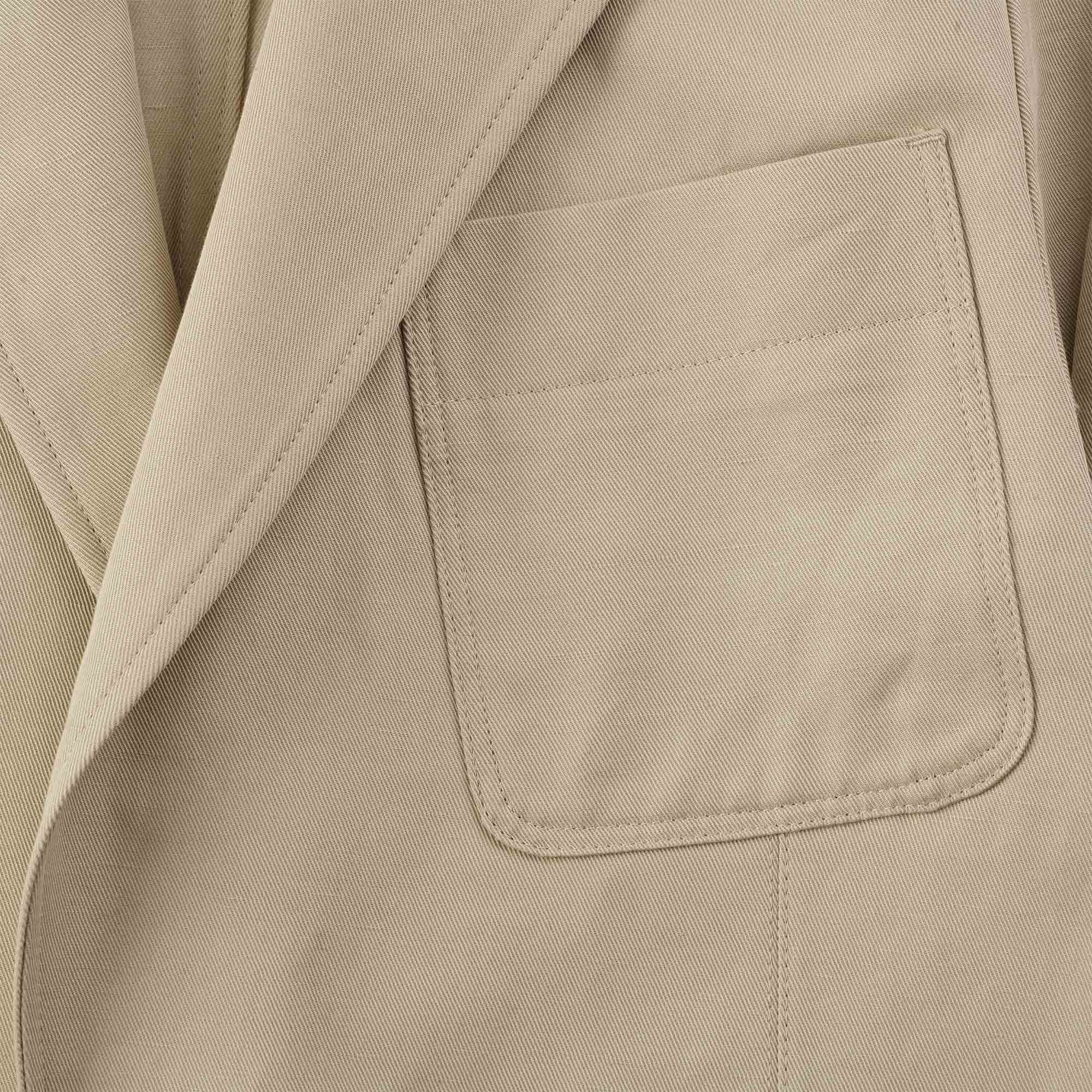 Paul Smith Cotton-Linen Twill Patch-Pocket Blazer - Beige