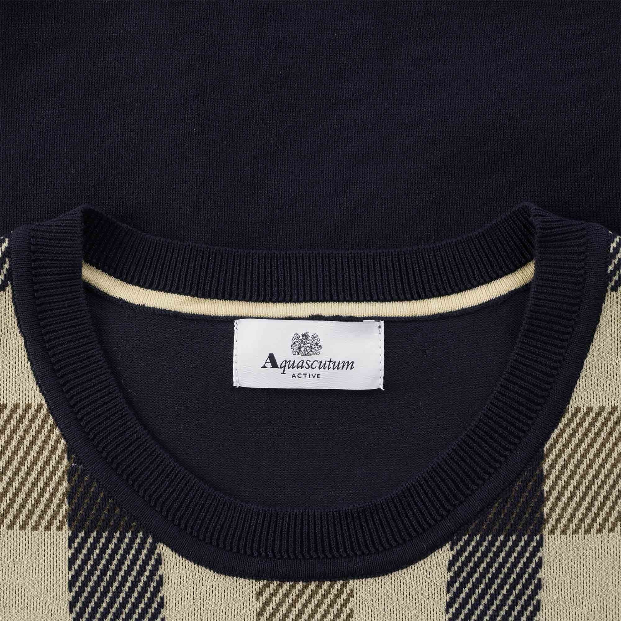 Aquascutum Macro Iconic Slipover - Navy