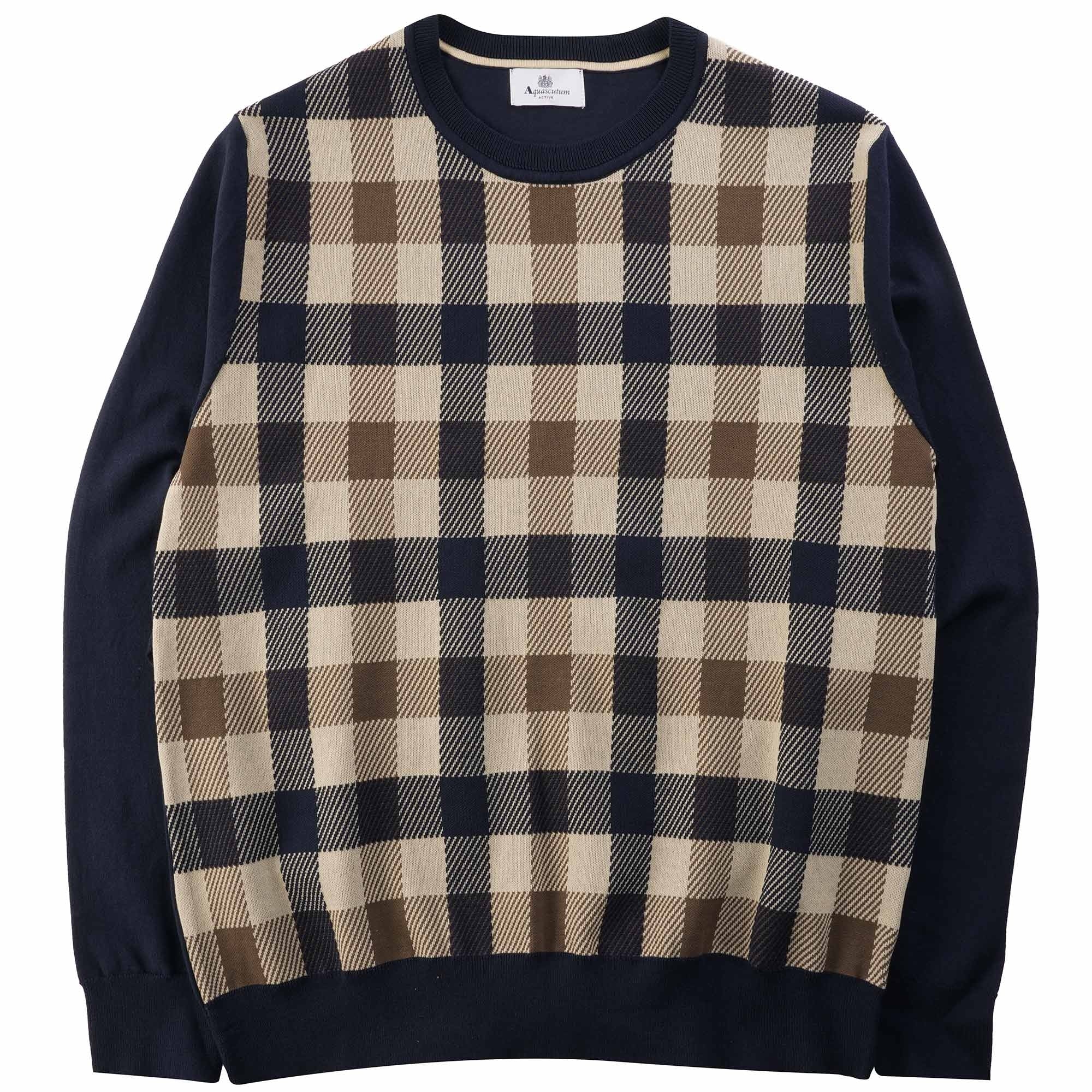 Aquascutum Macro Iconic Sweater - Navy
