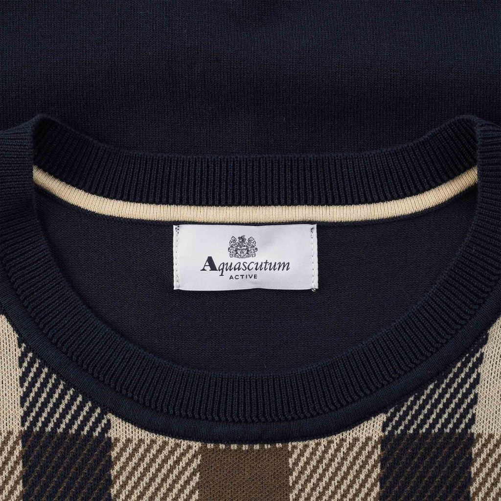 Aquascutum Macro Iconic Sweater - Navy