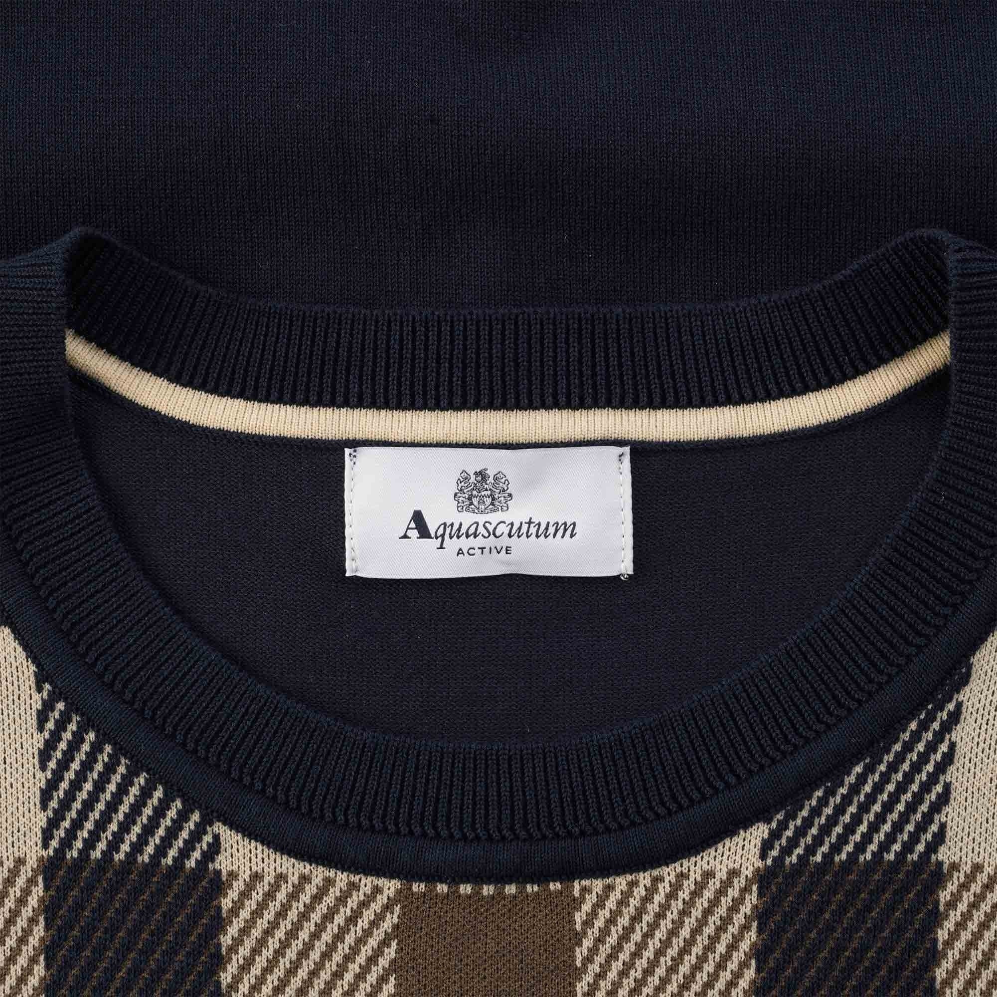 Aquascutum Macro Iconic Sweater - Navy
