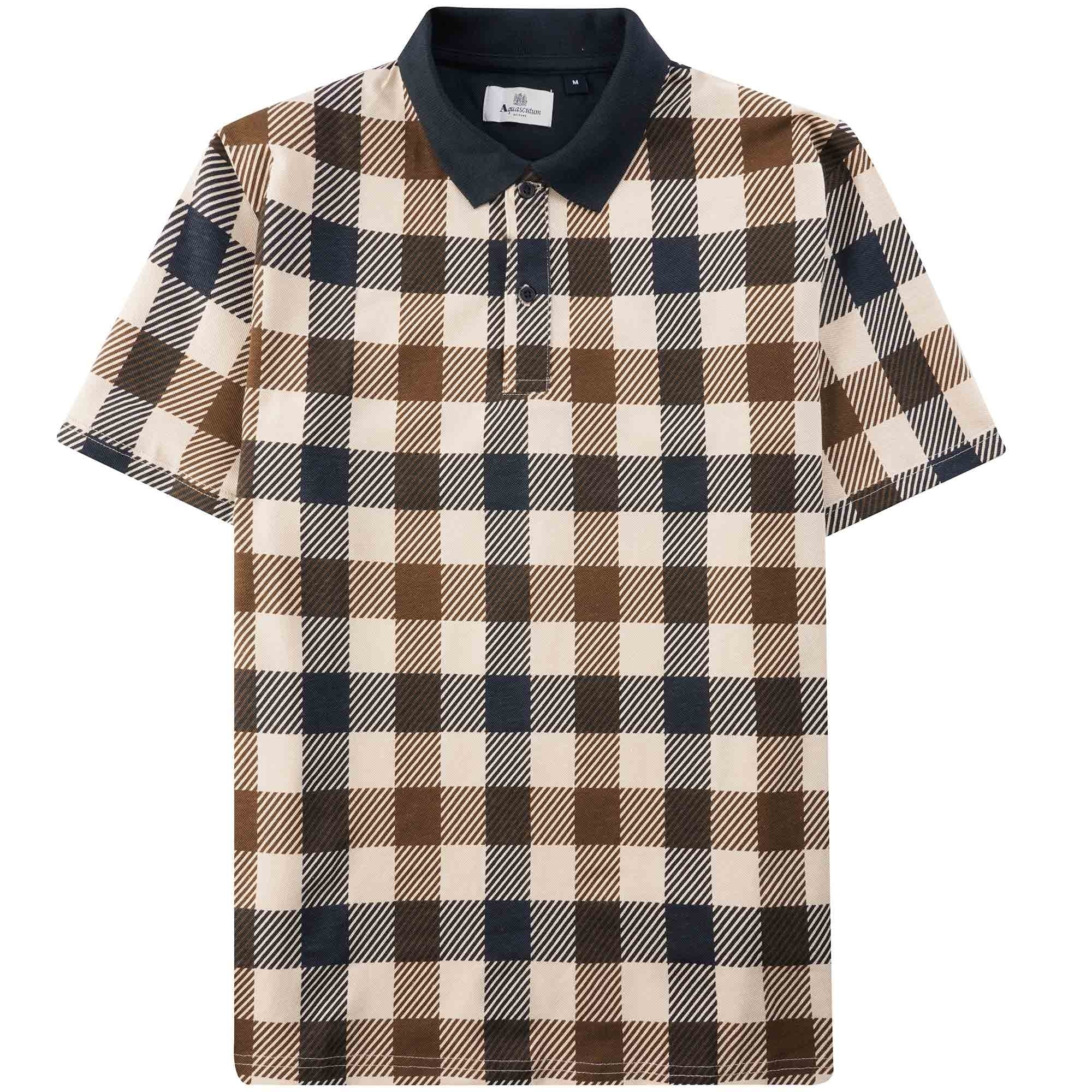 Aquascutum Macro Iconic Polo - Navy