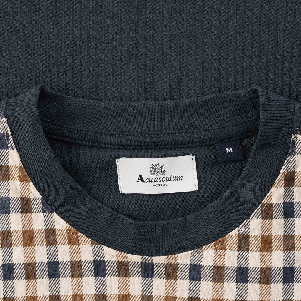 Aquascutum Iconic Front T-Shirt - Navy