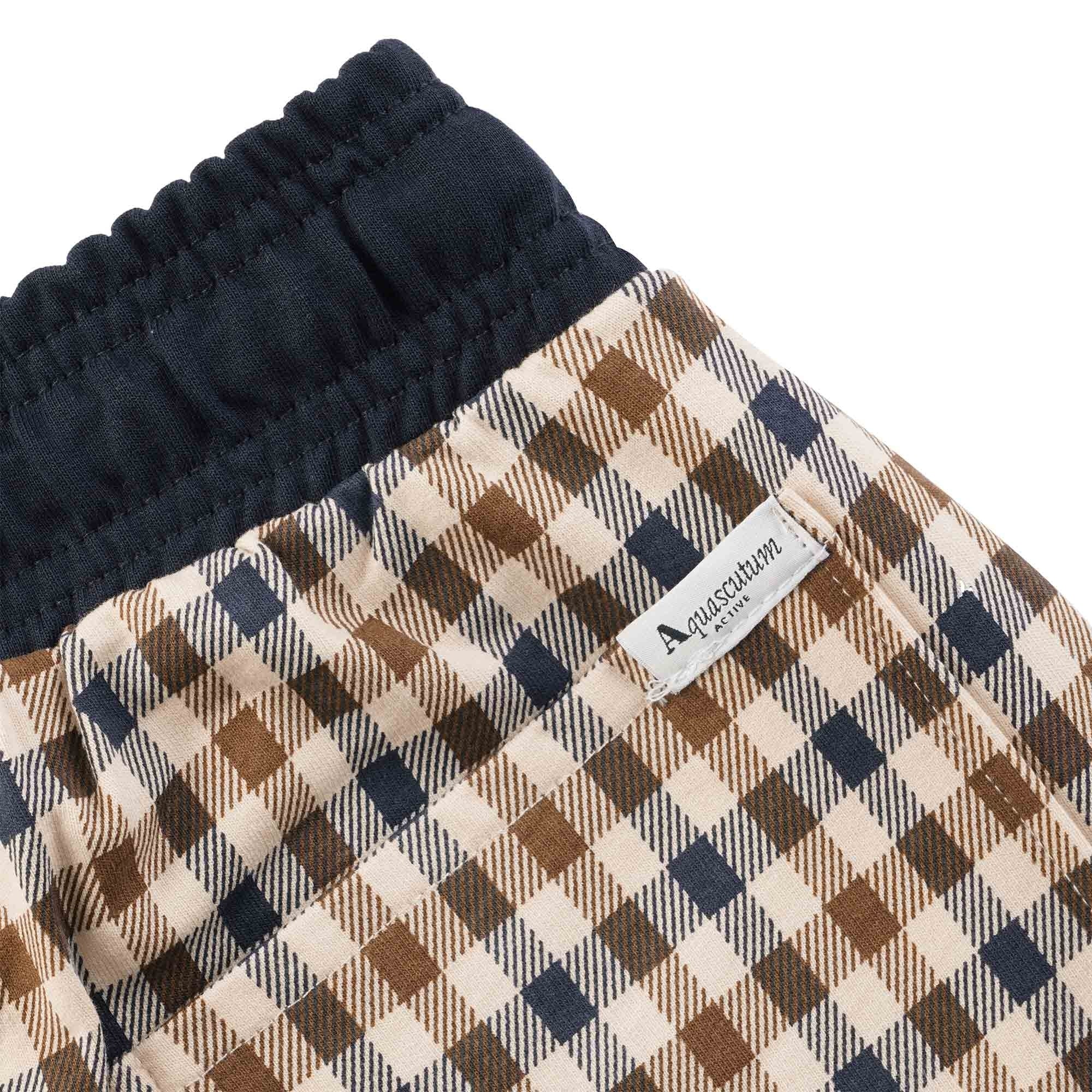 Aquascutum Club Check Sweat Shorts - Navy