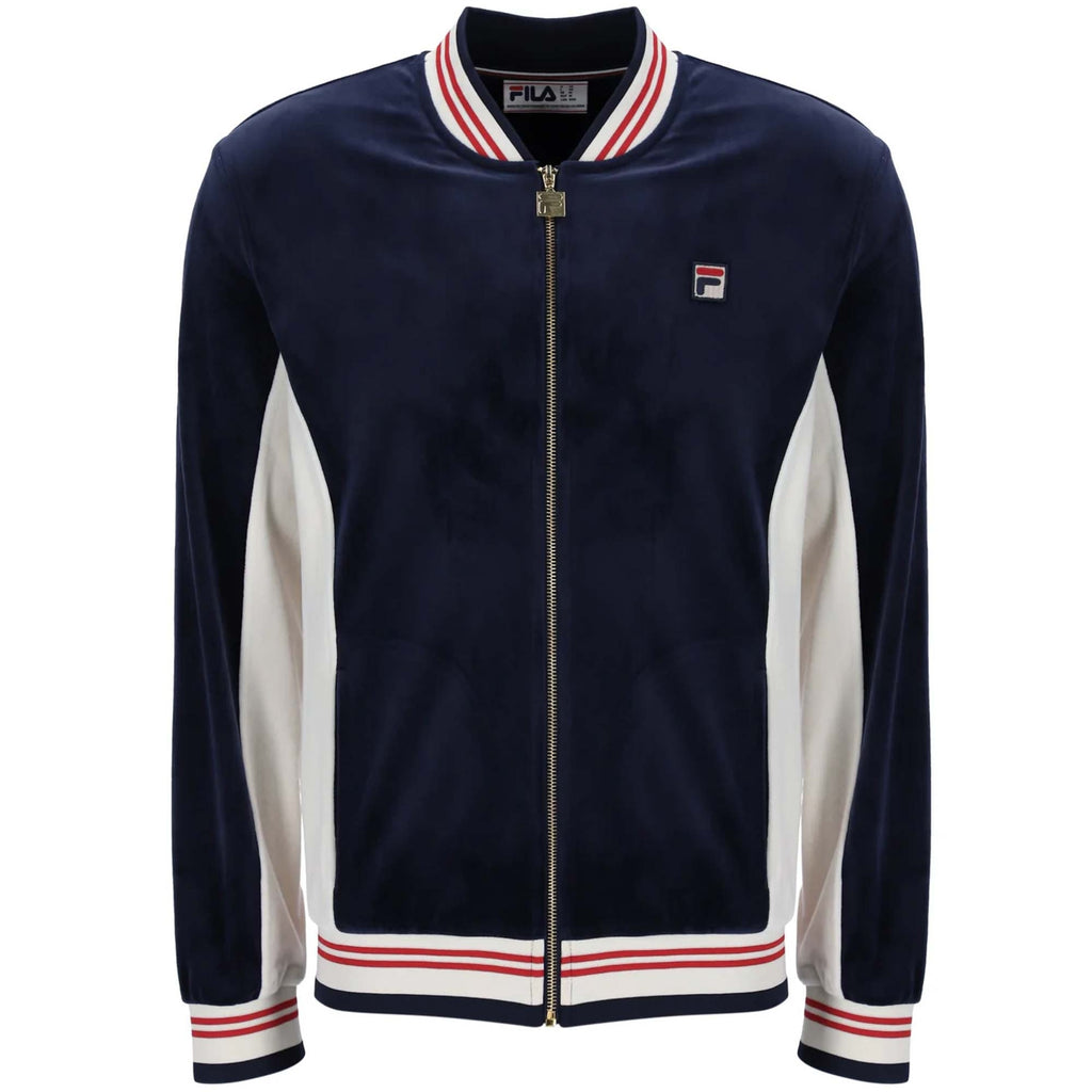 Fila Vintage Miguel Velour Archive Track Jacket - Fila Navy