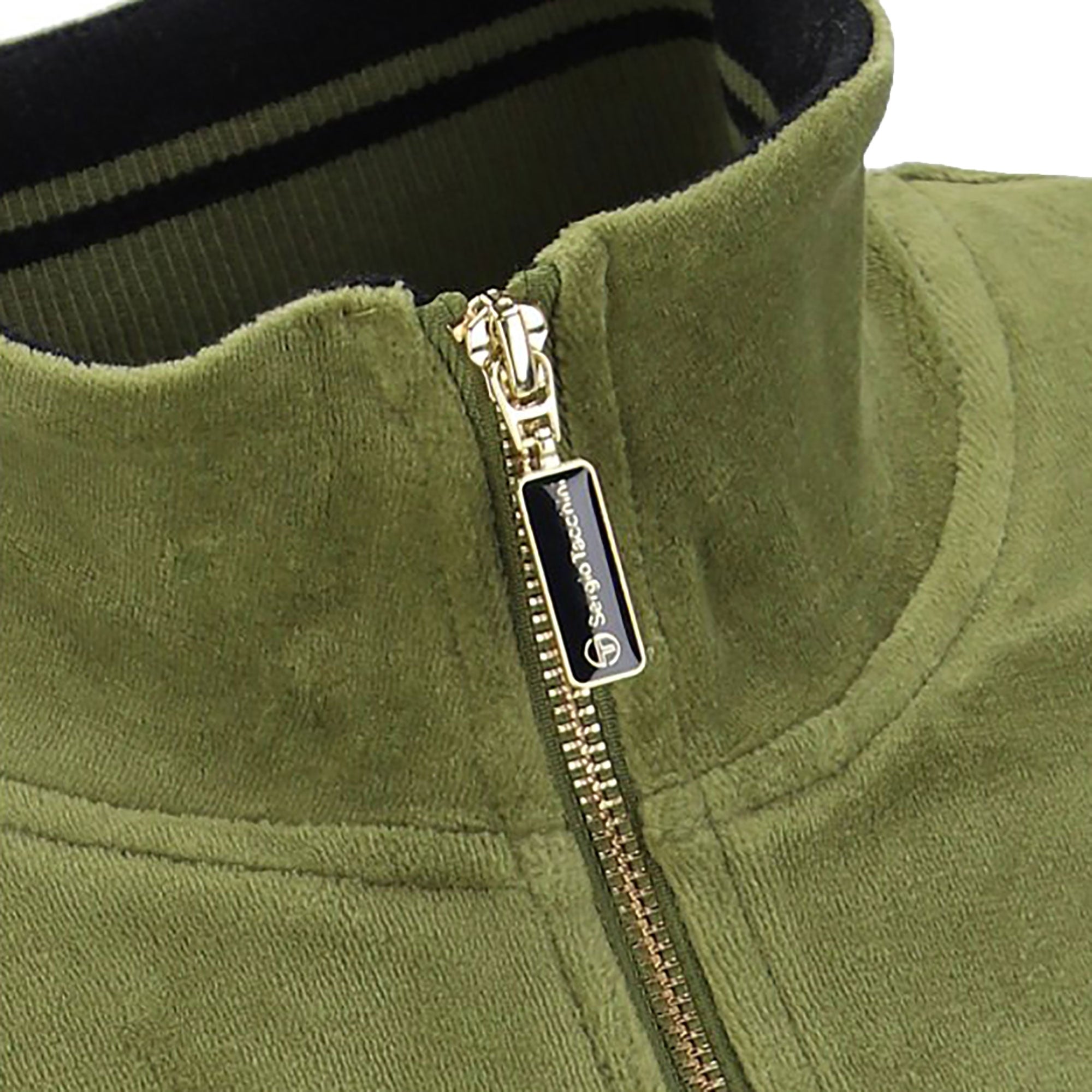Sergio Tacchini Damarindo Velour Track Jacket - Sphagnum