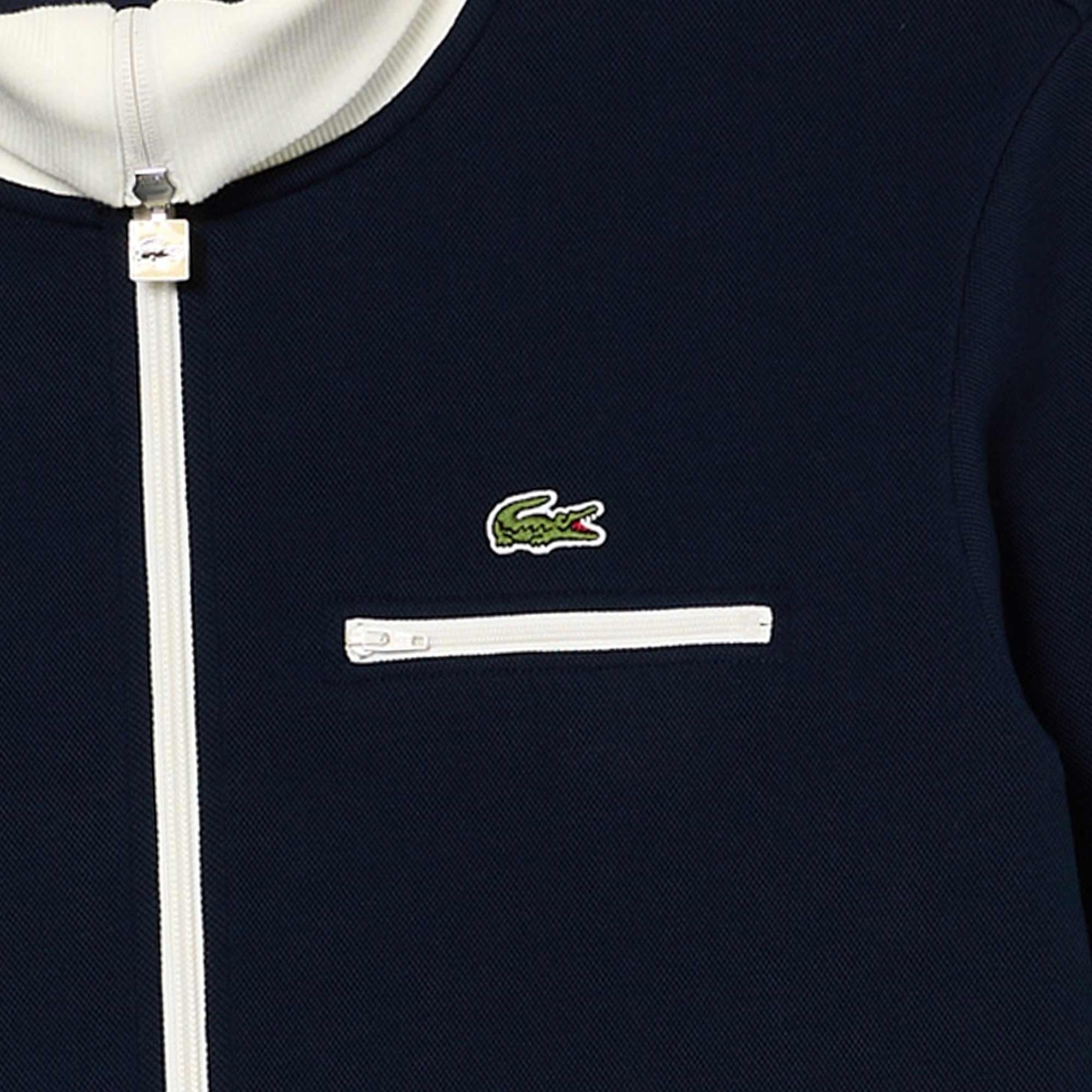 Lacoste Regular Fit Paris Zip-Up Track Top - Navy