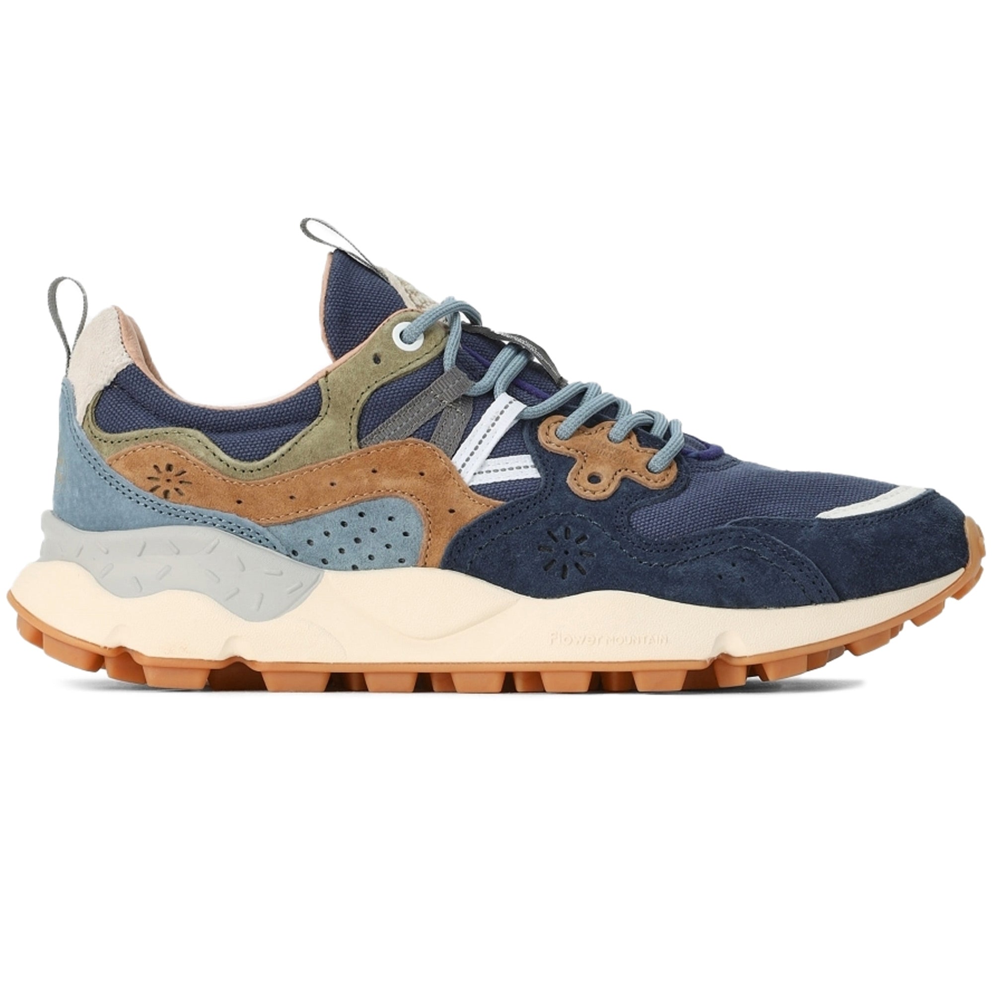 Flower Mountain Yamano 3 Suede and Canvas - Blue