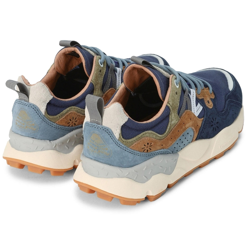 Flower Mountain Yamano 3 Suede and Canvas - Blue